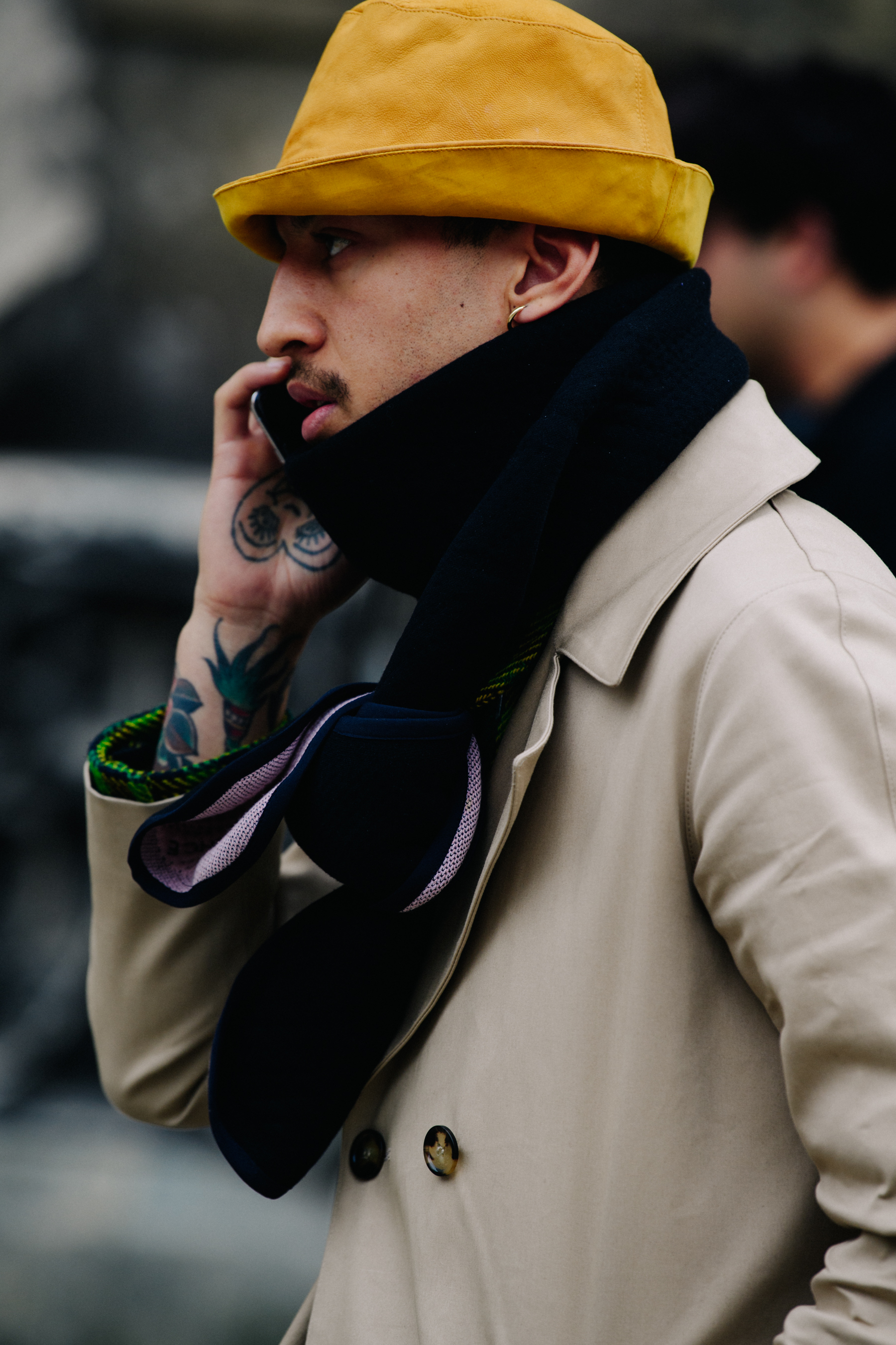 Man wearing ByBorre scarf