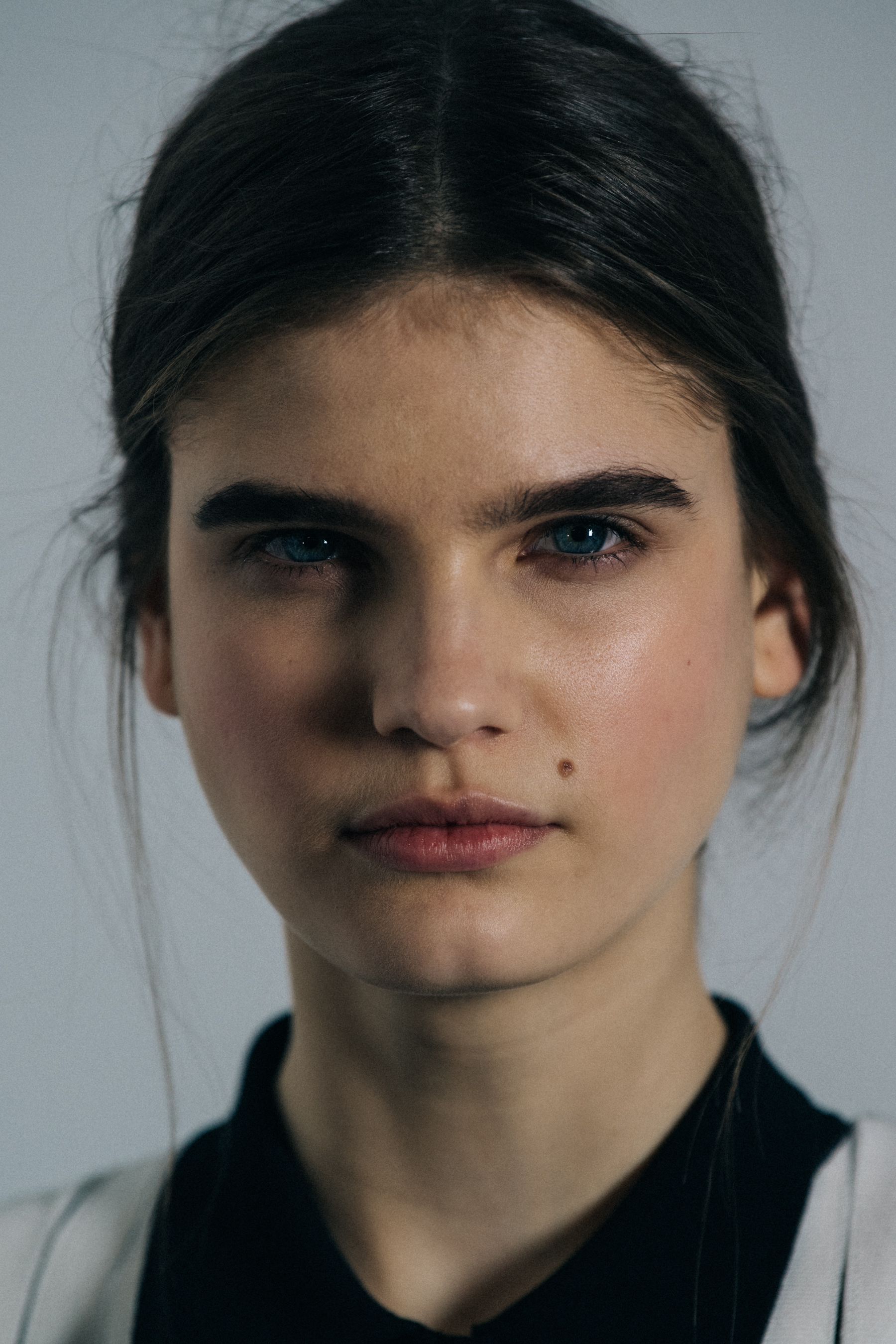 Katya Lashko backstage at Balmain