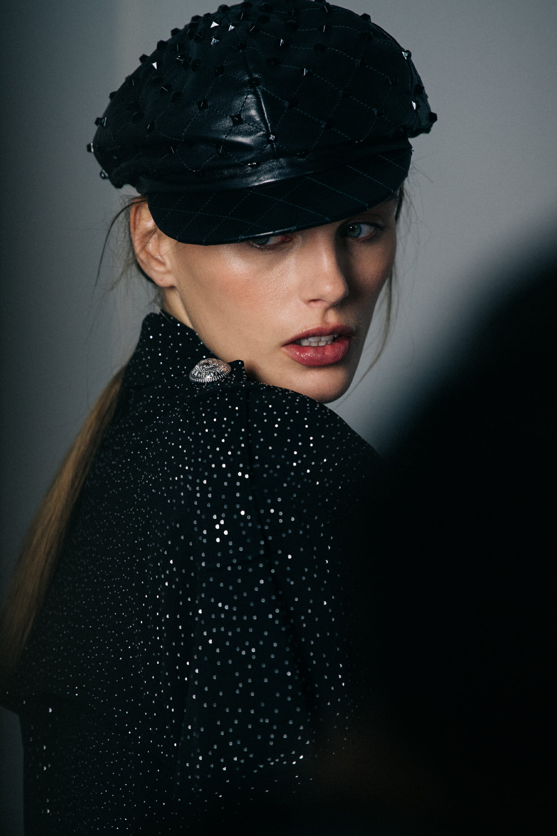 Madison Headrick backstage at Balmain