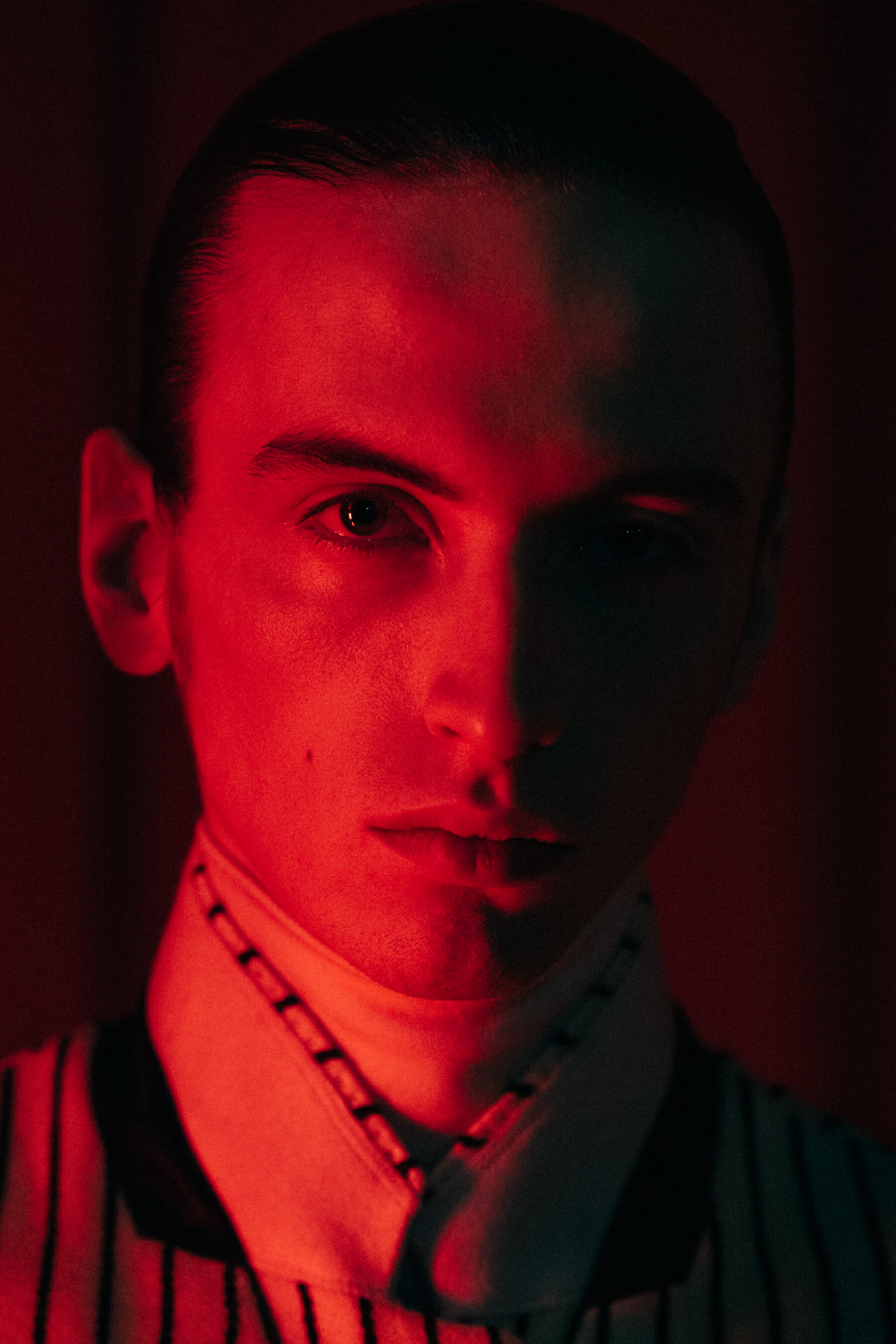 Benno Bulang backstage at Haider Ackermann