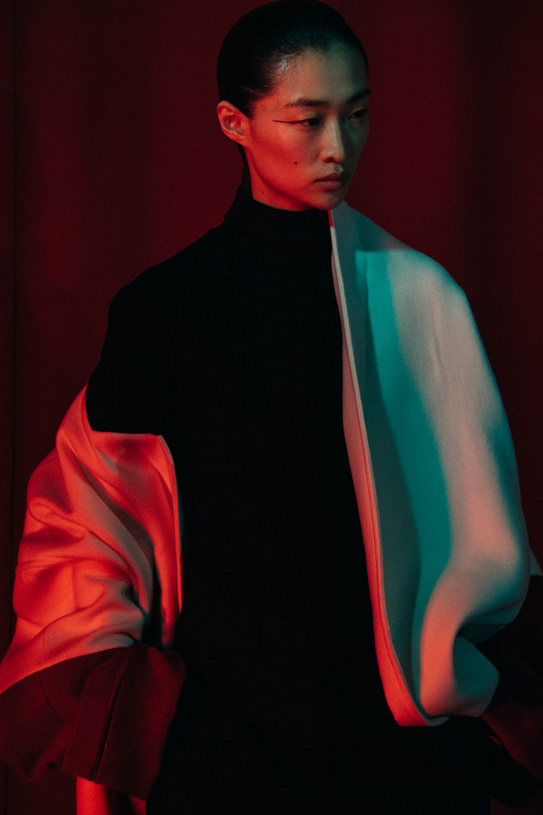 Chu Wong backstage at Haider Ackermann