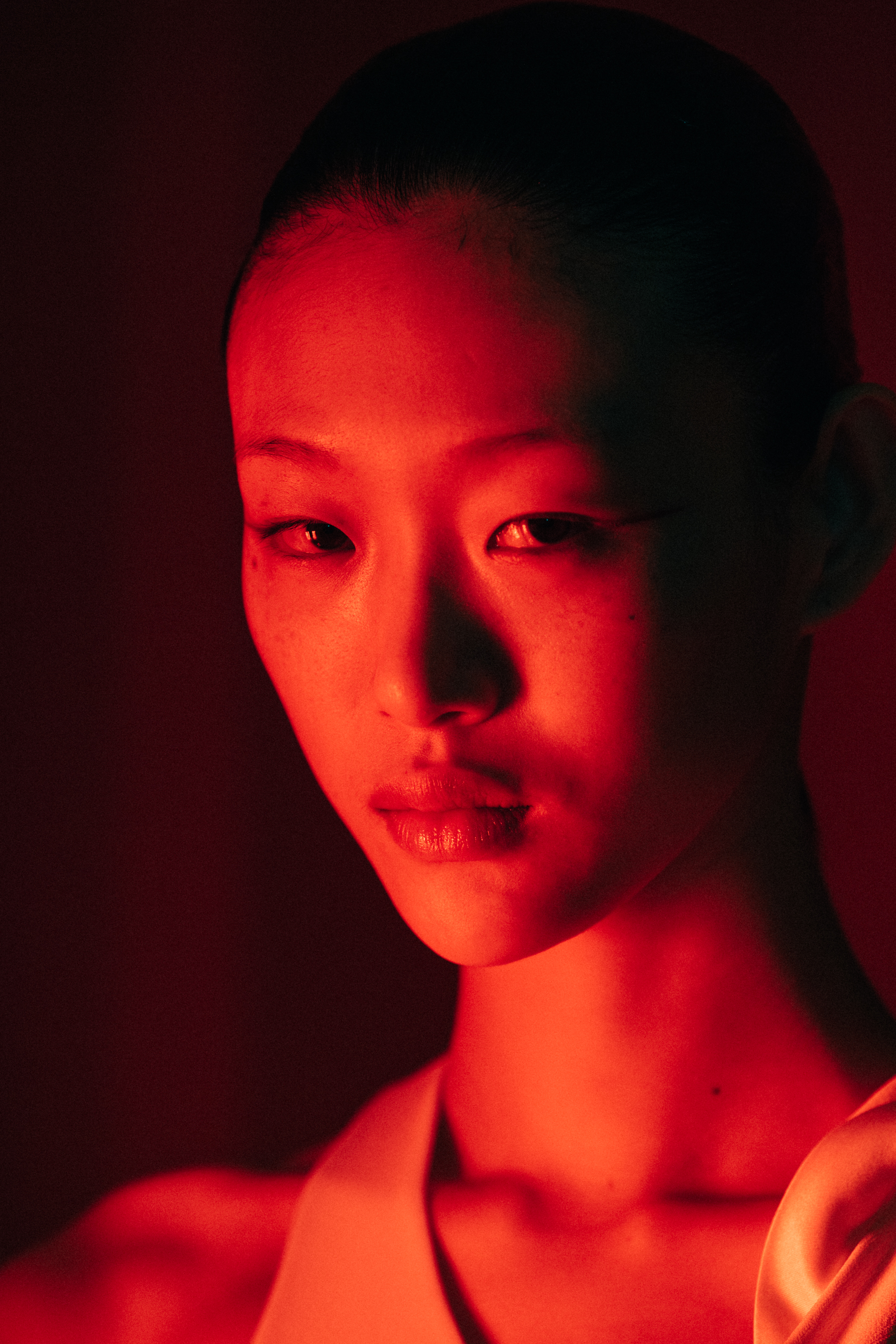 Sora Choi backstage at Haider Ackermann