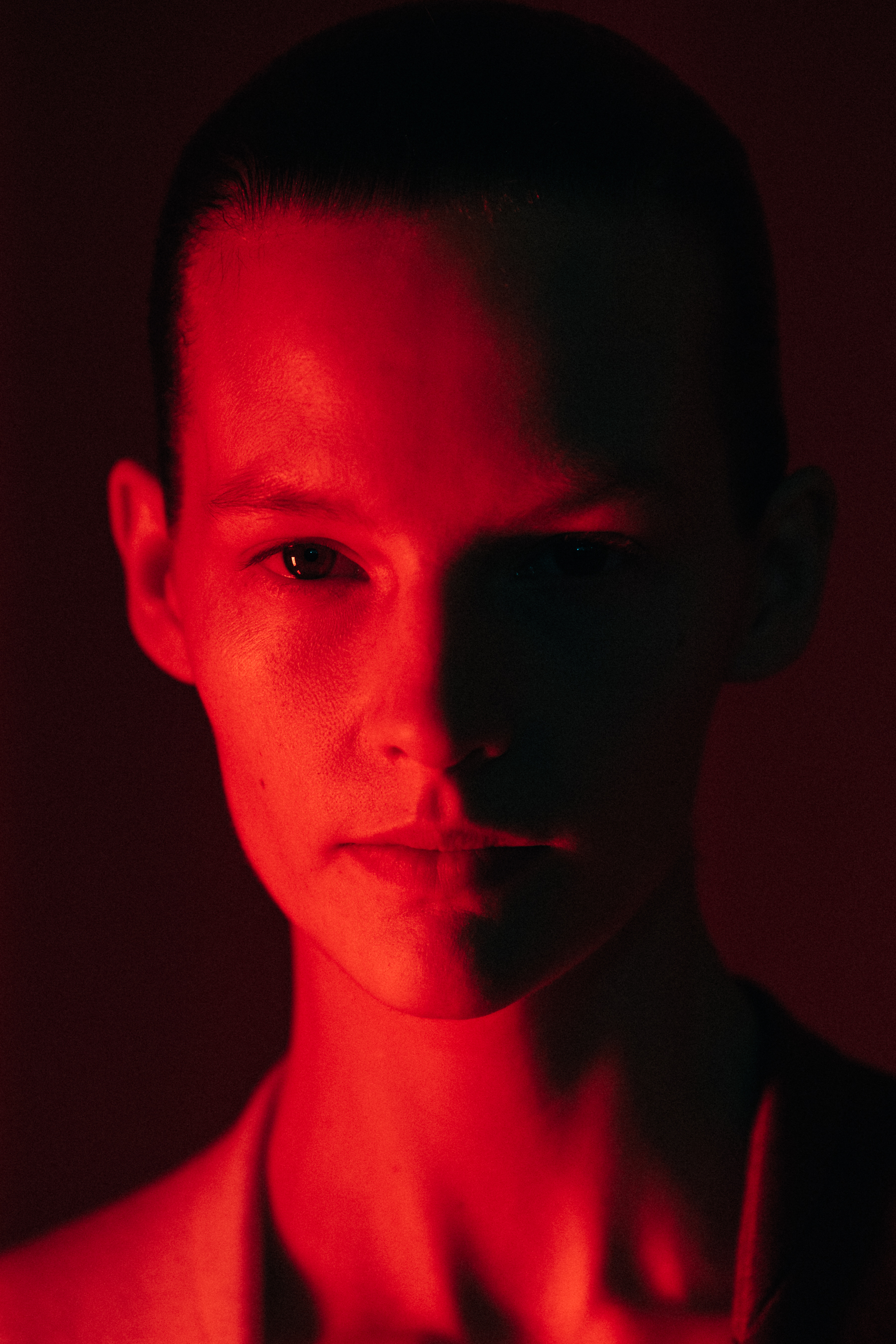 Sara Blomqvist backstage at Haider Ackermann