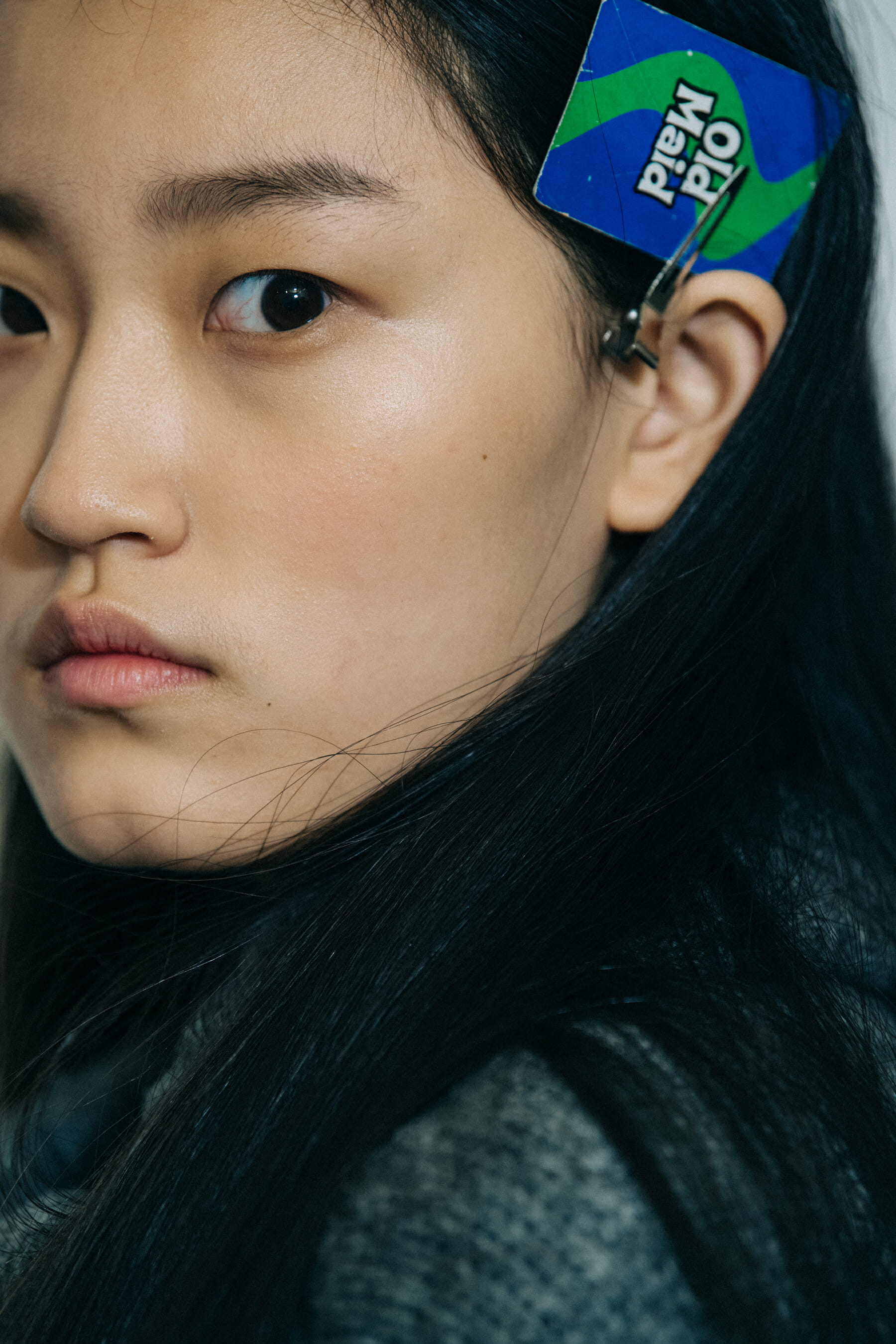 Yirou Zhou backstage at Nehera