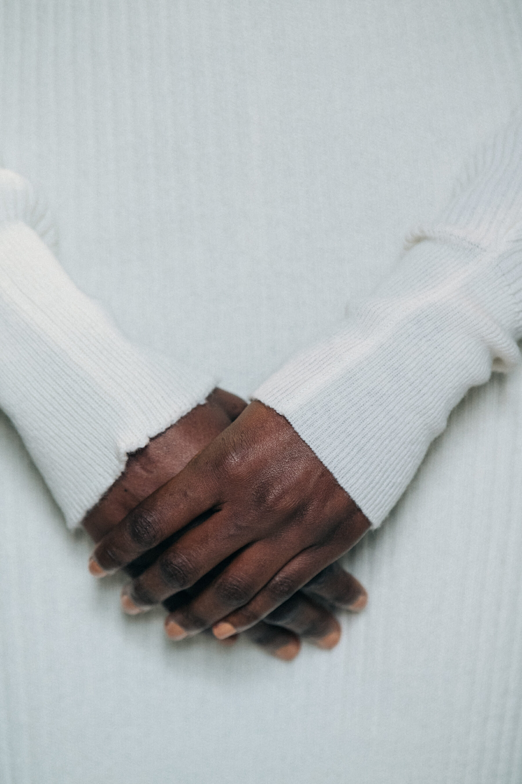 Ololade Ibrahim backstage at Nehera