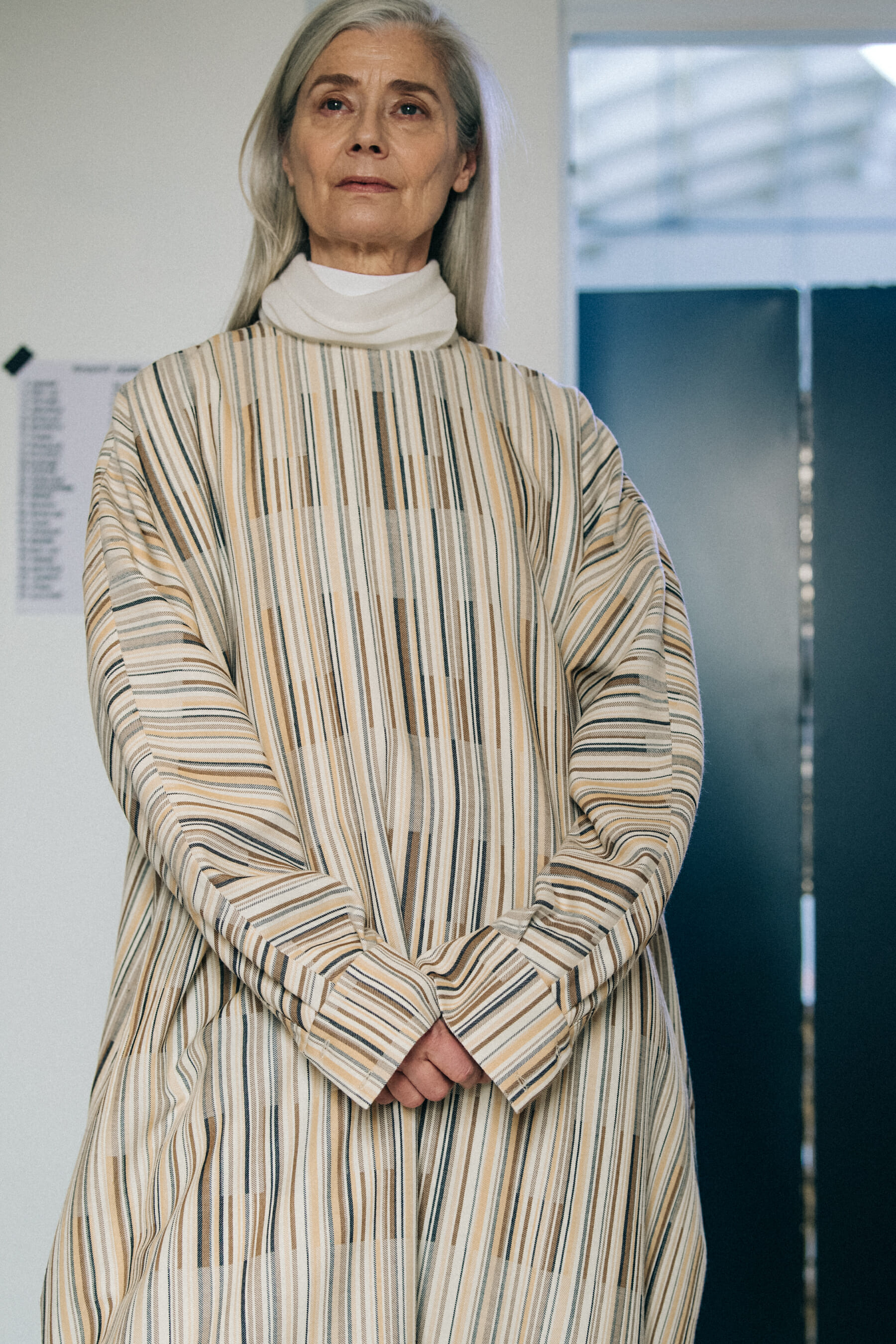 Axelle Doue backstage at Nehera
