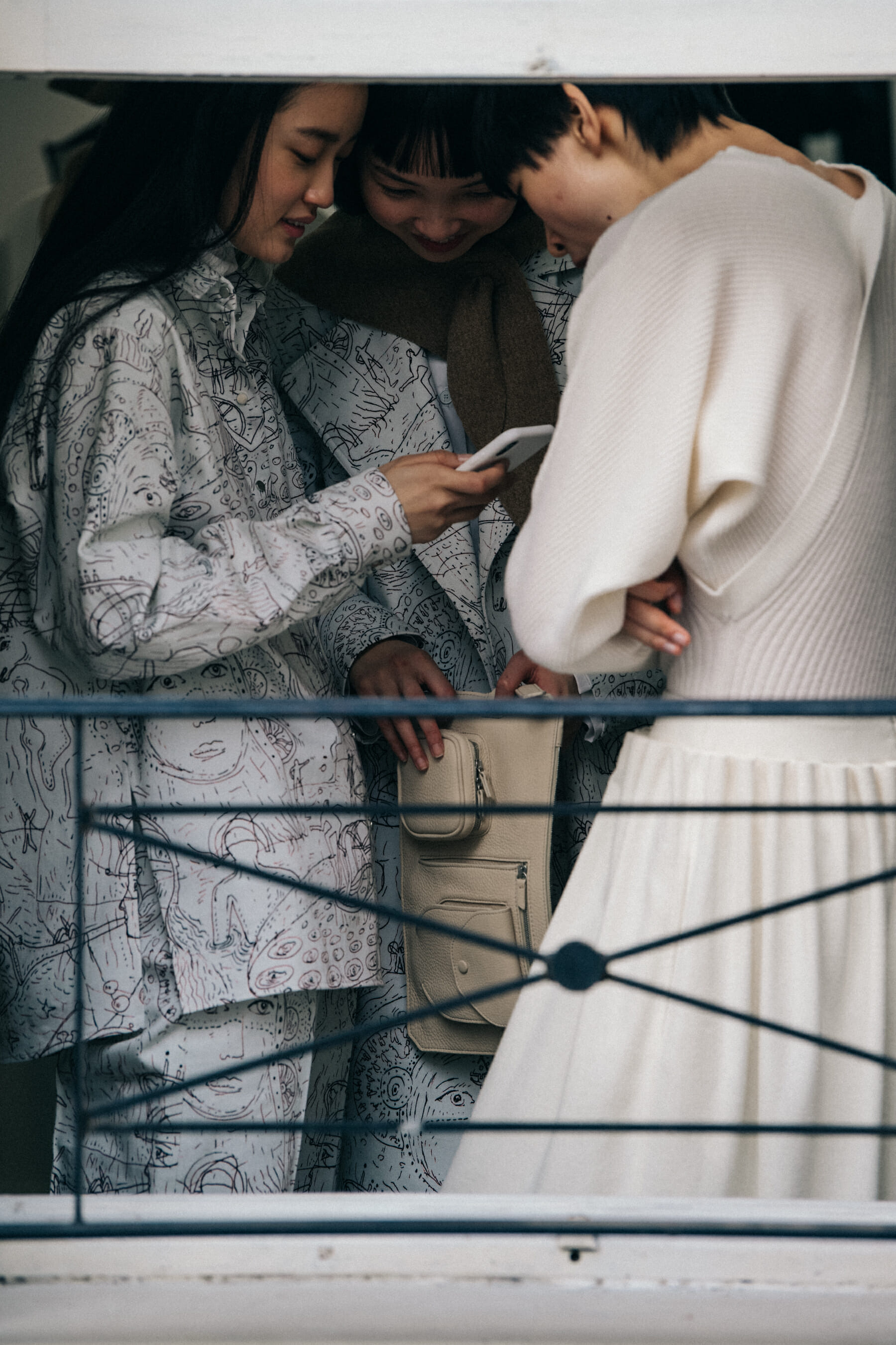 Models backstage at Nehera