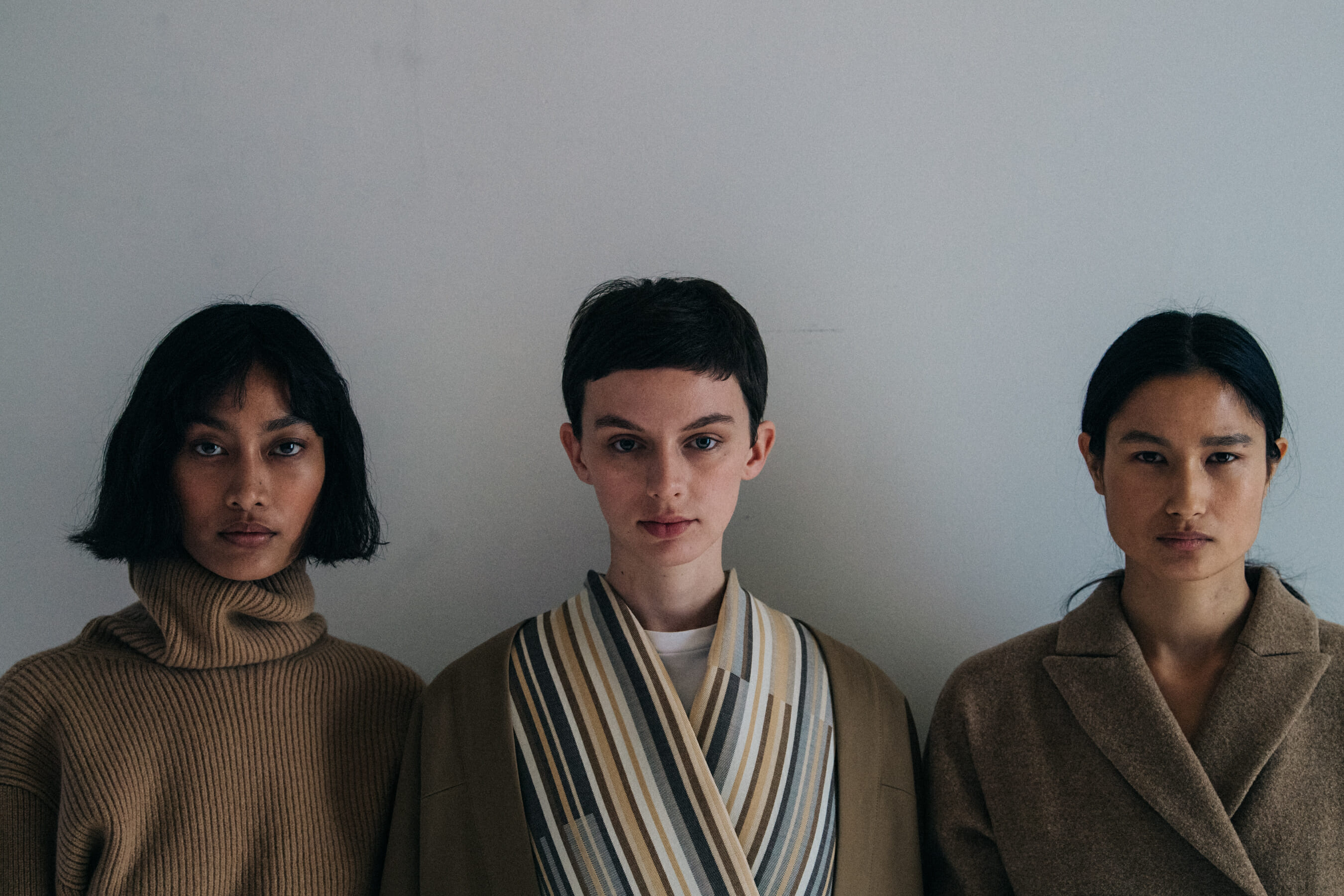 Models backstage at Nehera