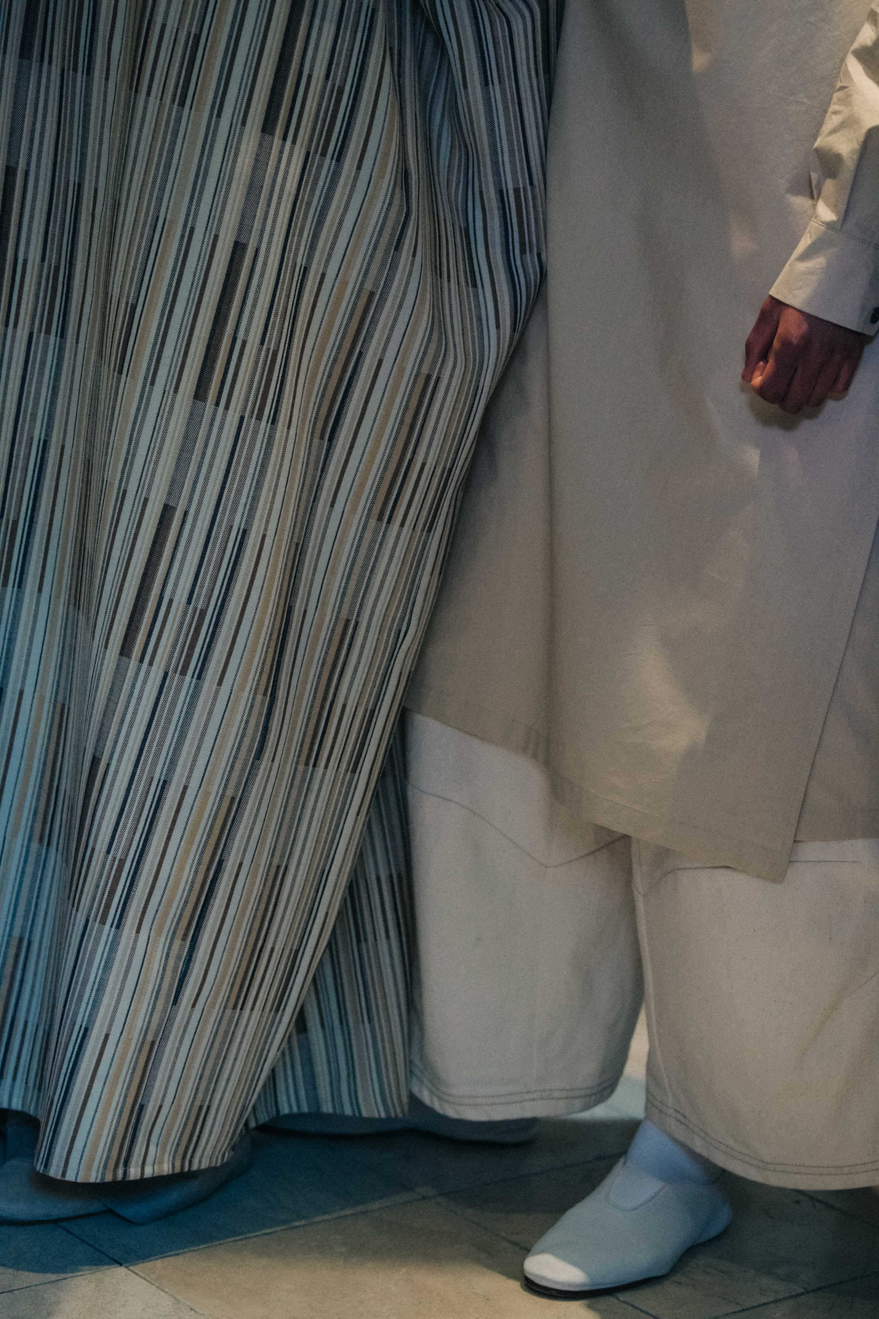 Axelle Doue backstage at Nehera