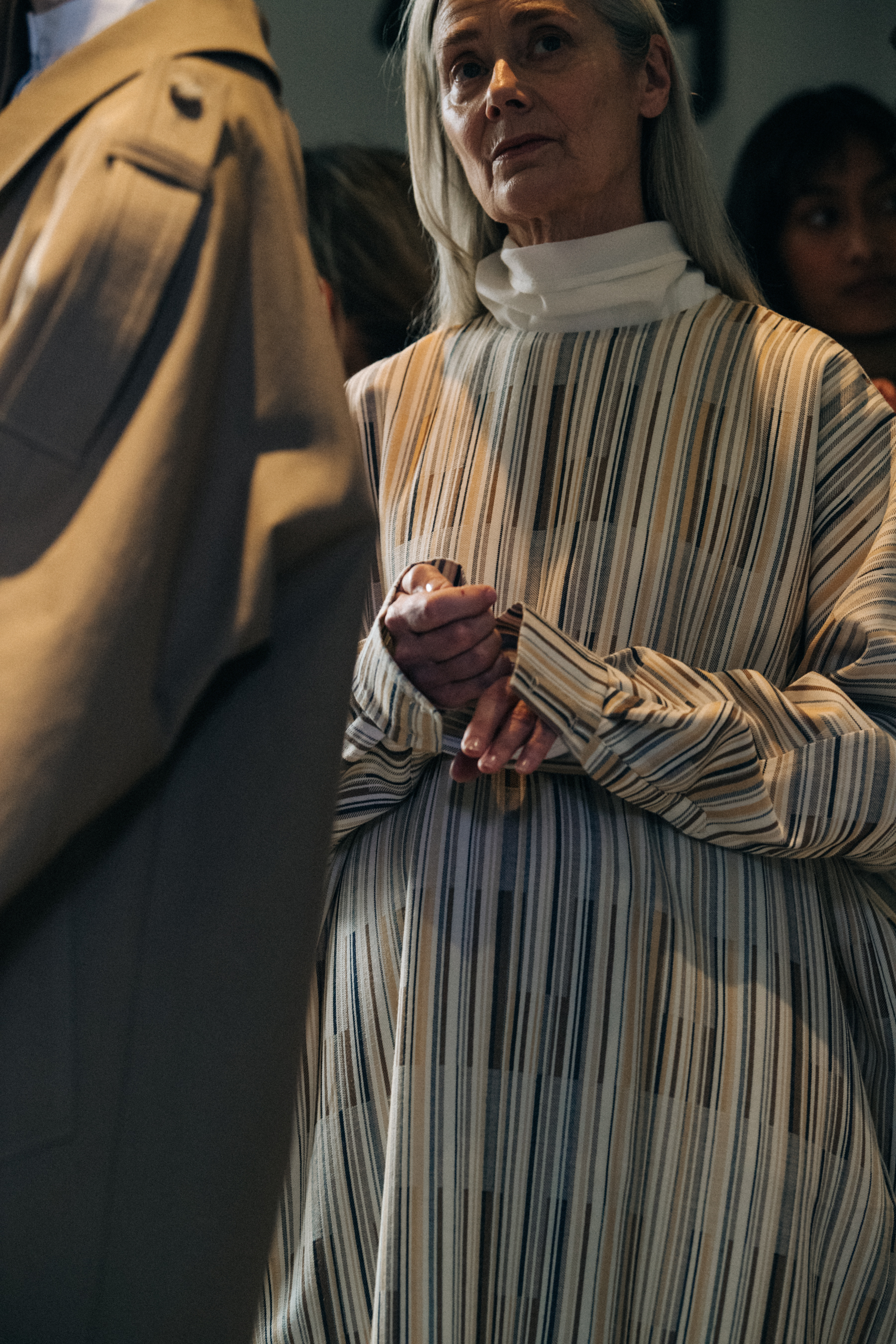 Axelle Doue backstage at Nehera