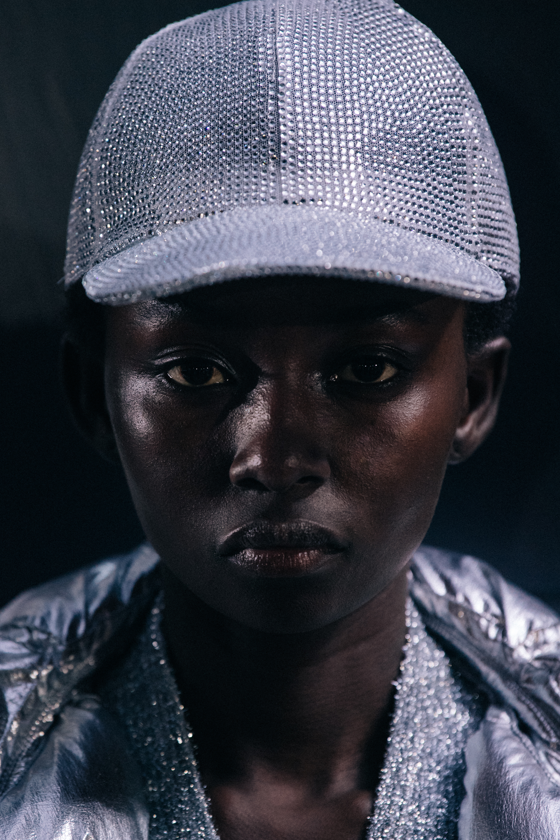 Kemi Kayode backstage at Off-White
