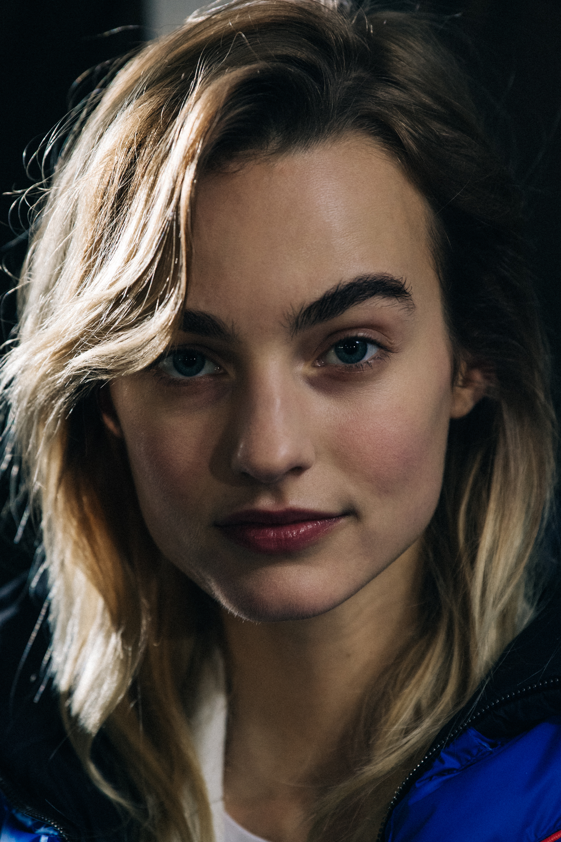 Maartje Verhoef backstage at Off-White