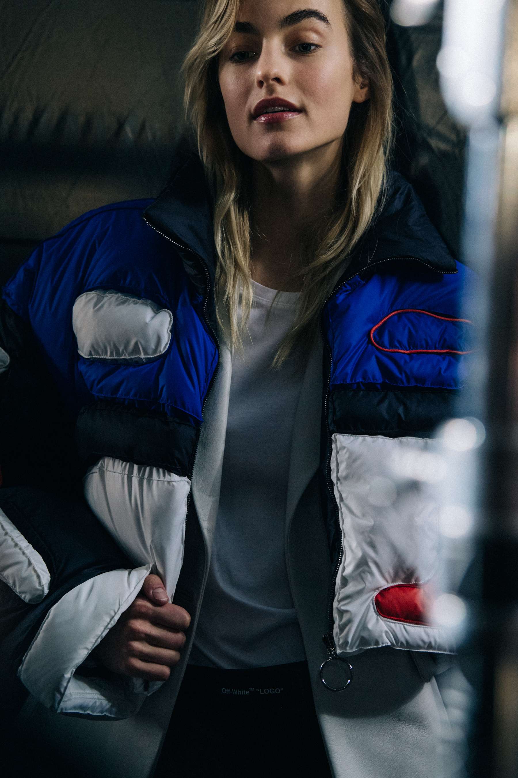 Maartje Verhoef backstage at Off-White
