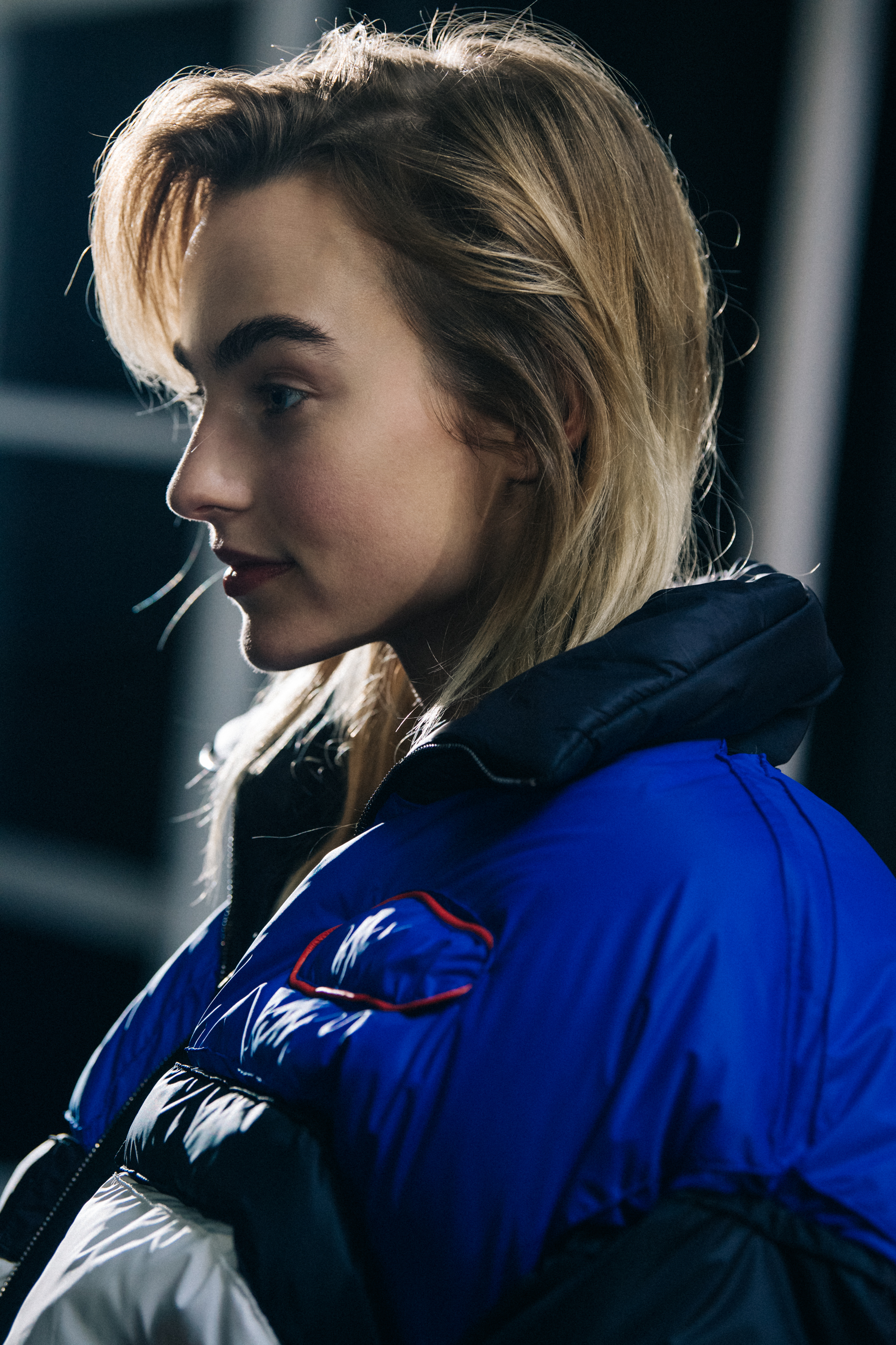 Maartje Verhoef backstage at Off-White