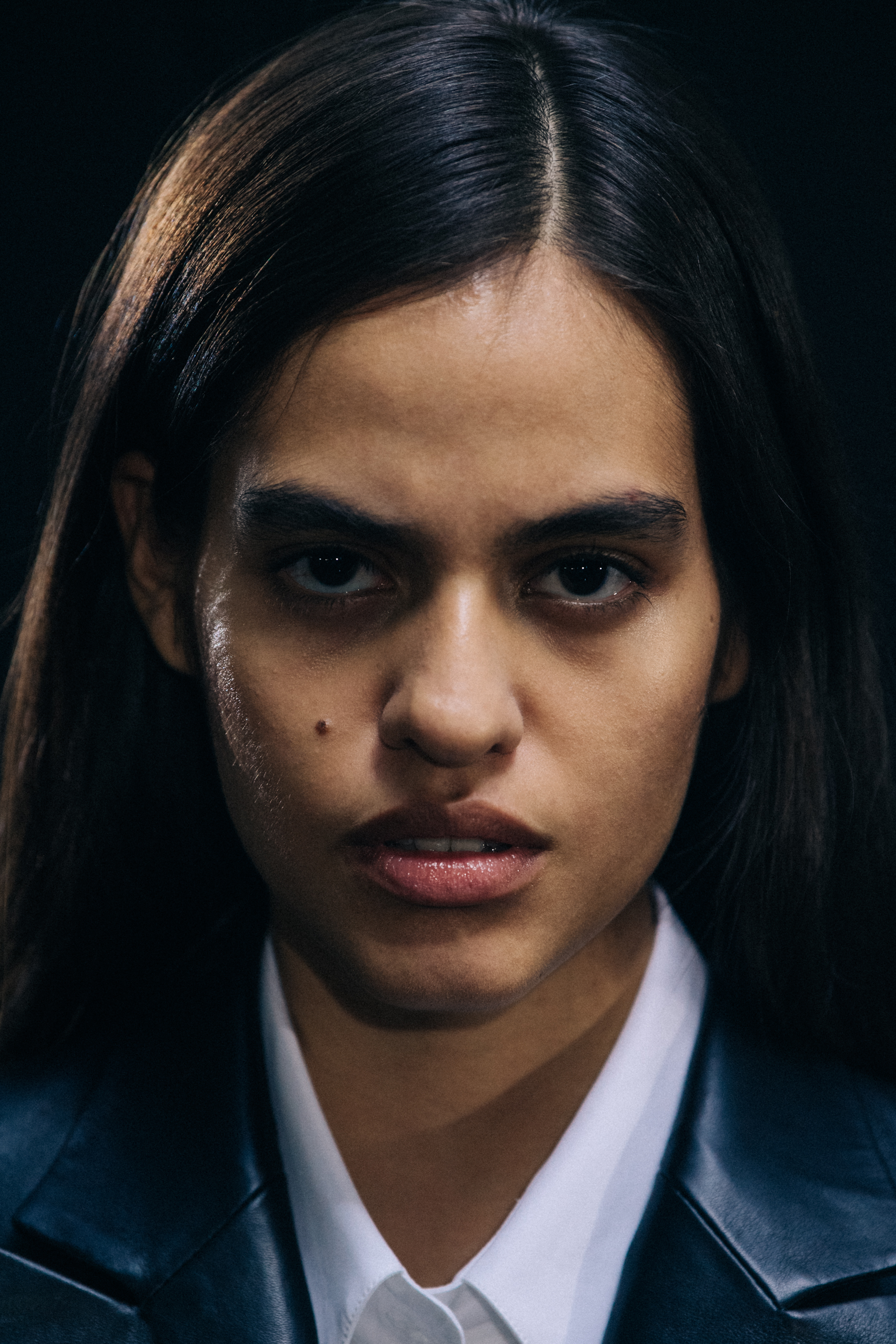 Laura Monsalve backstage at Off-White