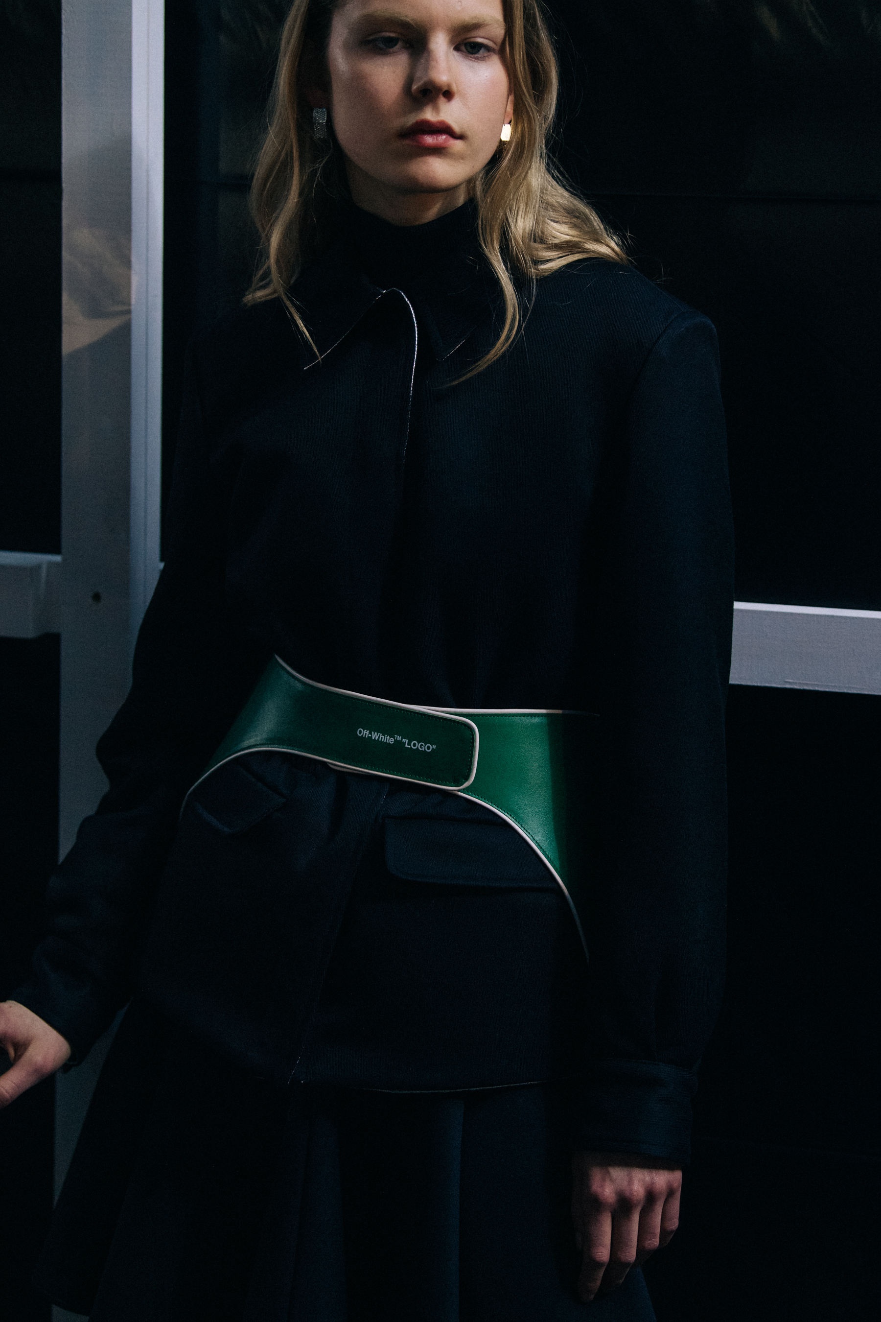 Jolie Alien backstage at Off-White
