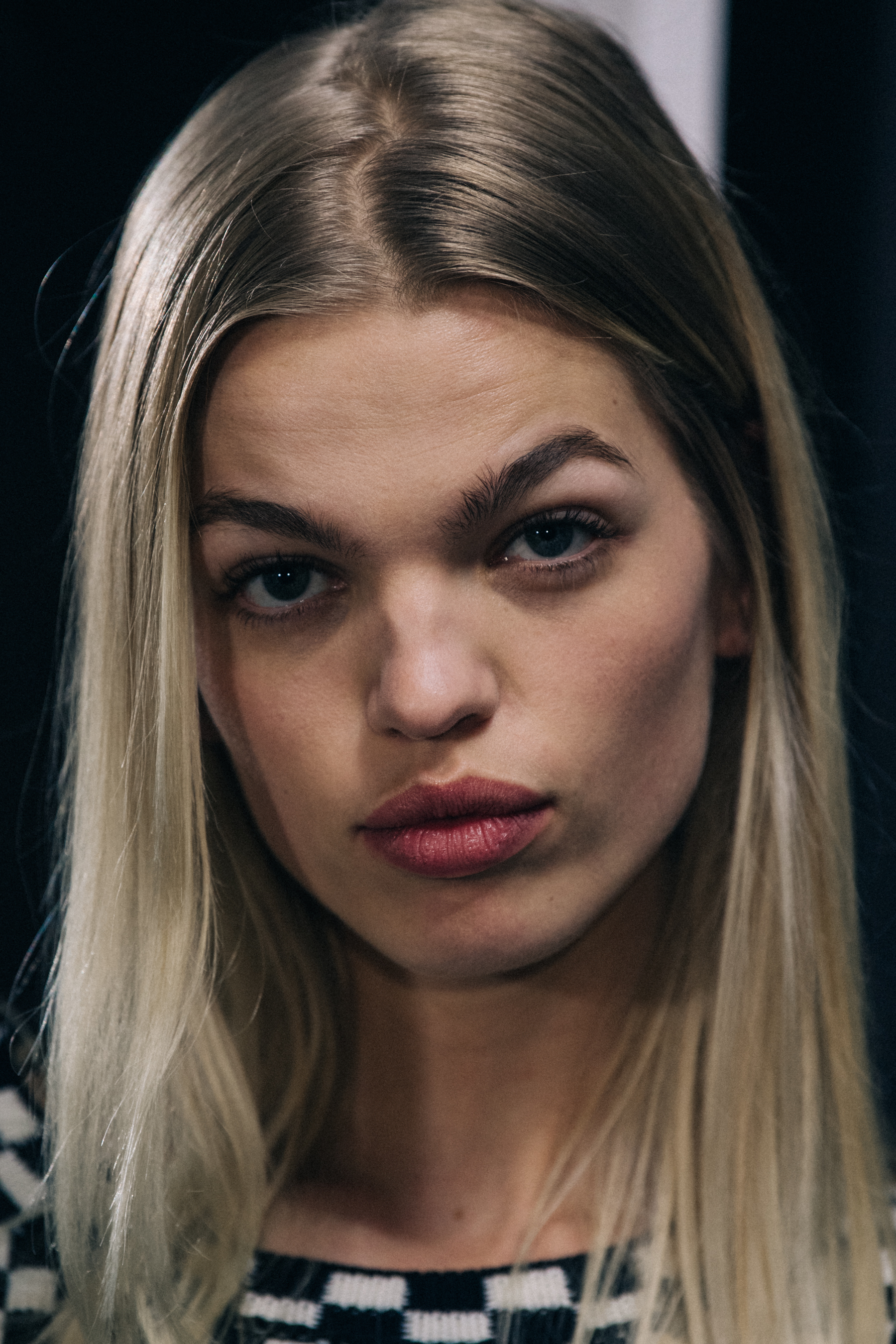 Daphne Groeneveld backstage at Off-White
