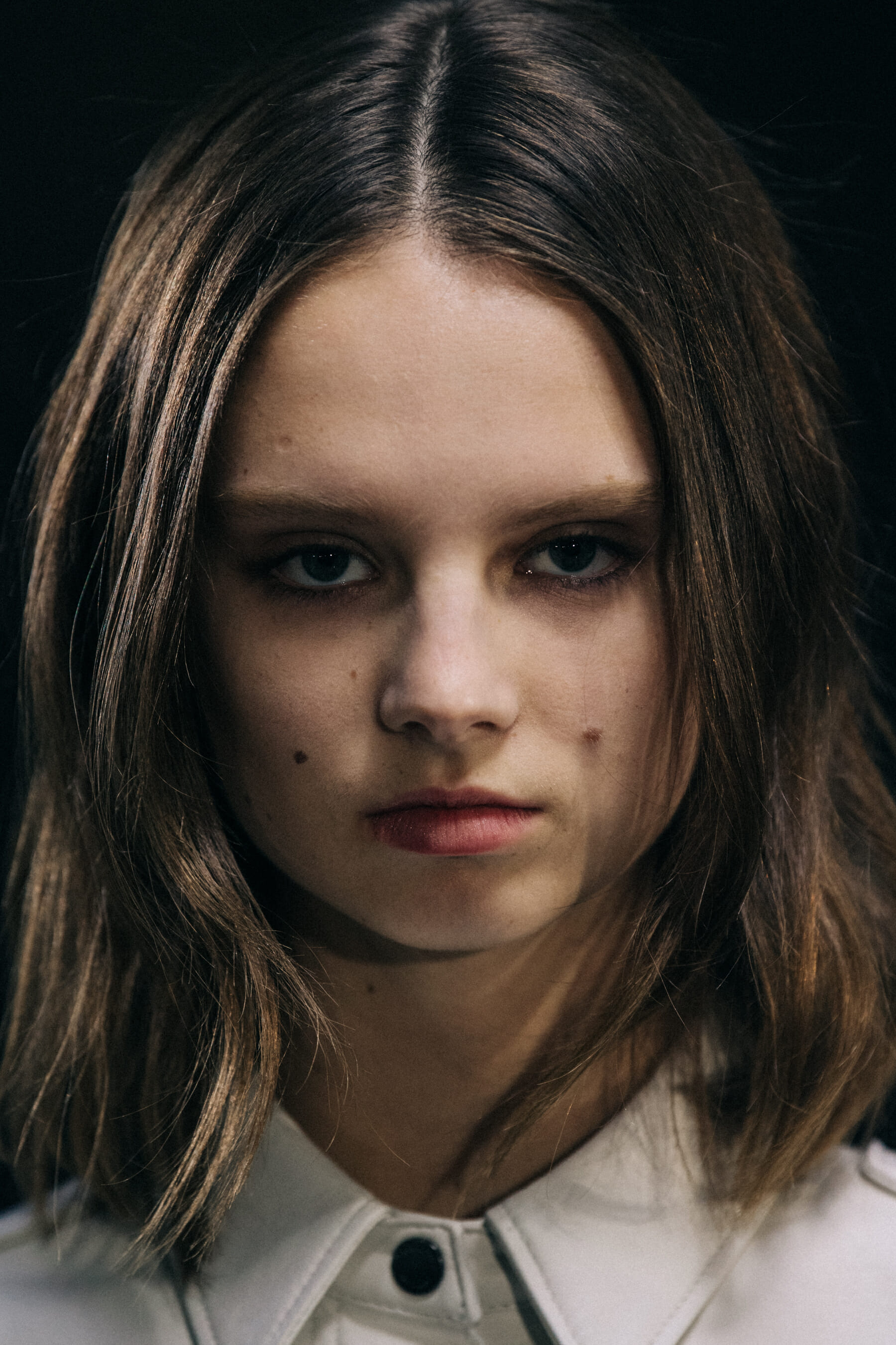 Giselle Norman backstage at Off-White