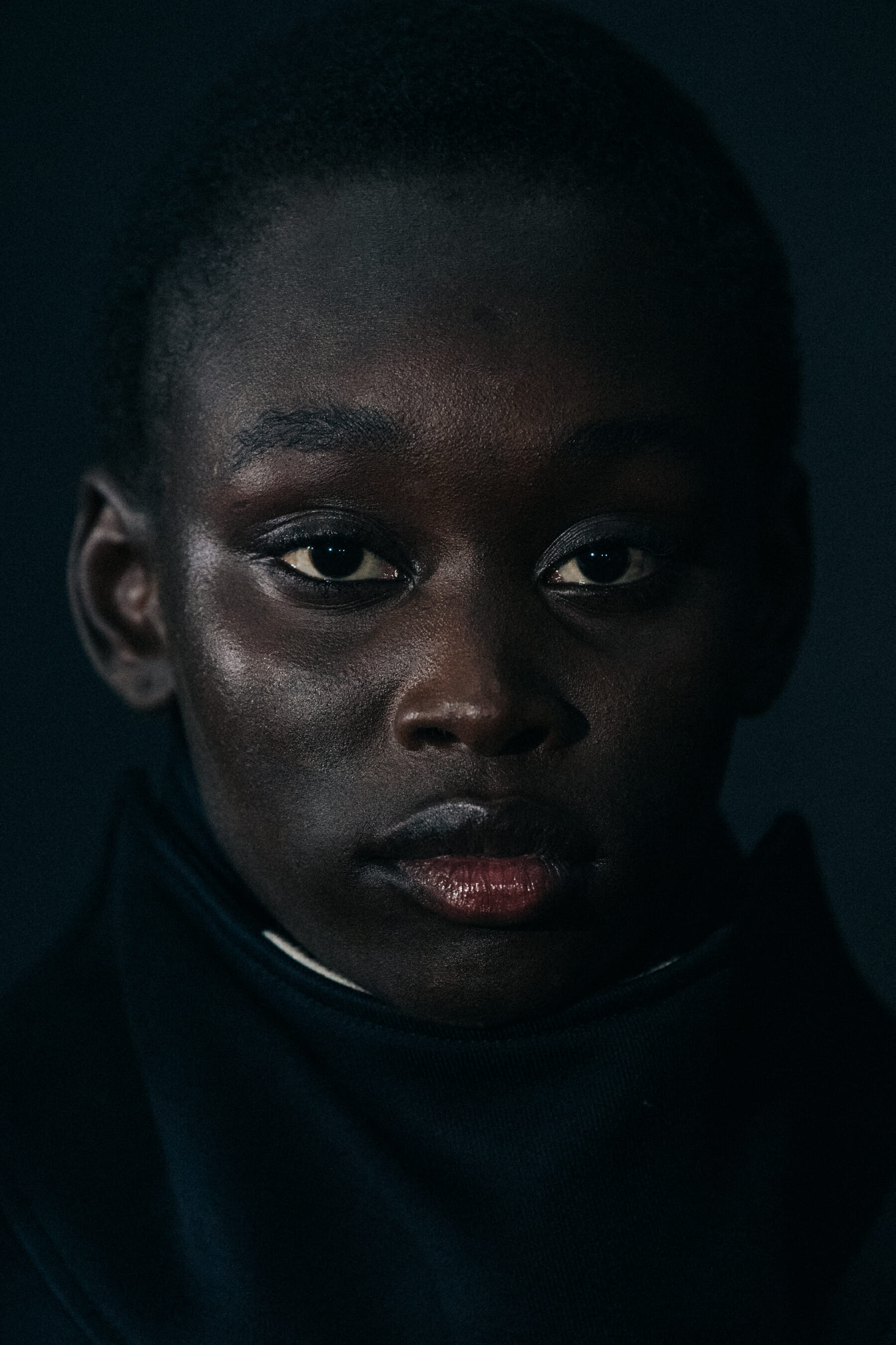 Sabah Koj backstage at Off-White