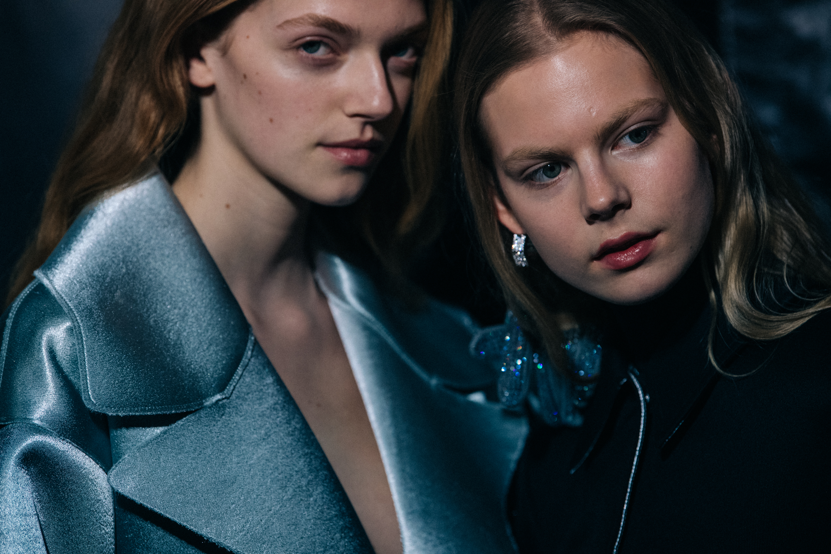 Eliza Kallman backstage at Off-White