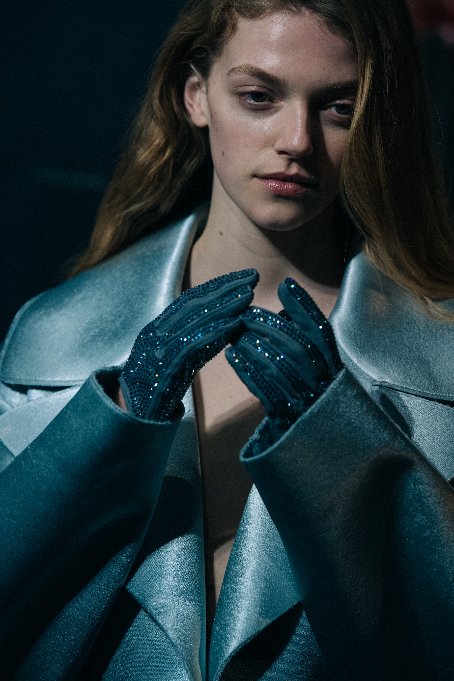 Eliza Kallman backstage at Off-White