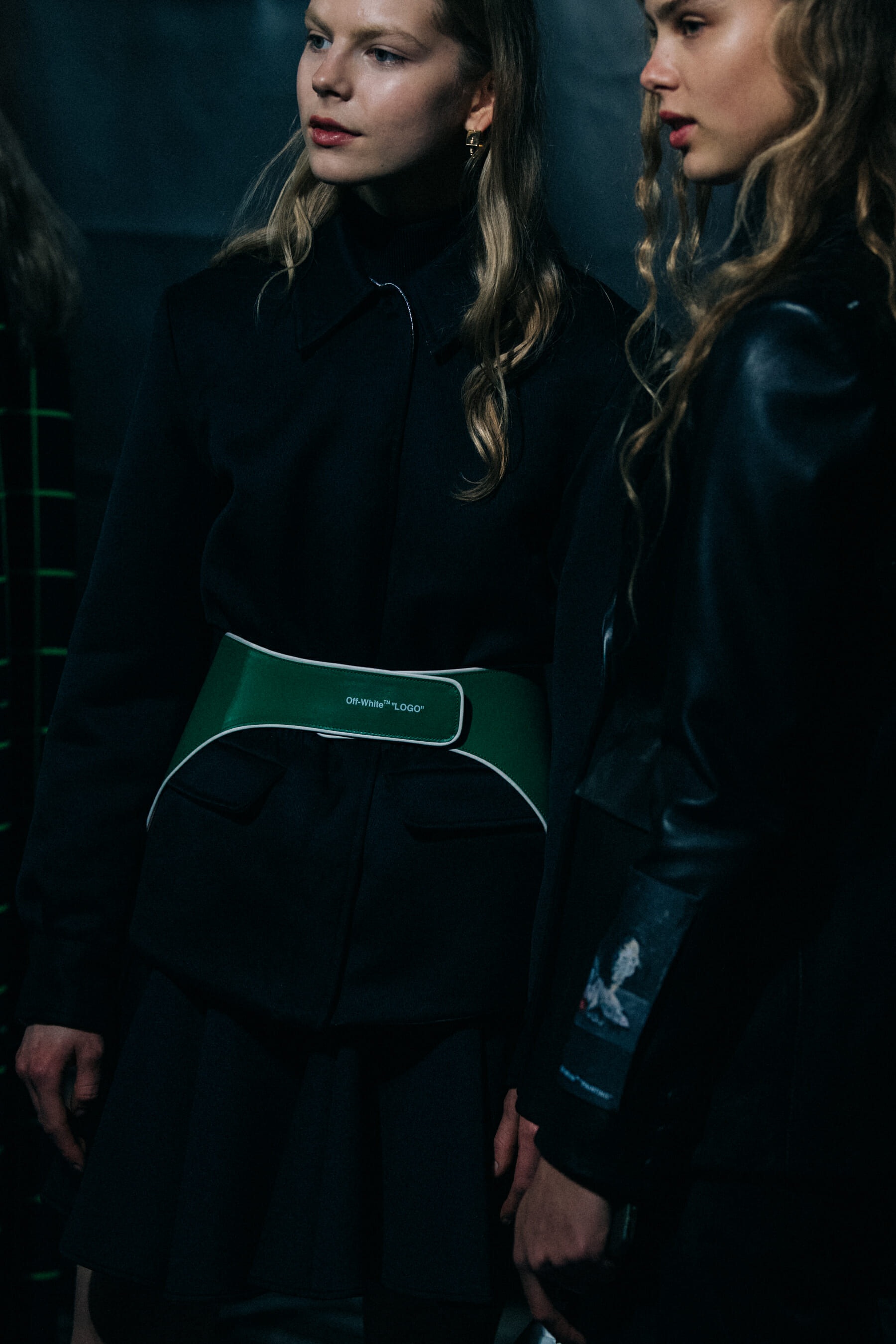 Jolie Alien backstage at Off-White
