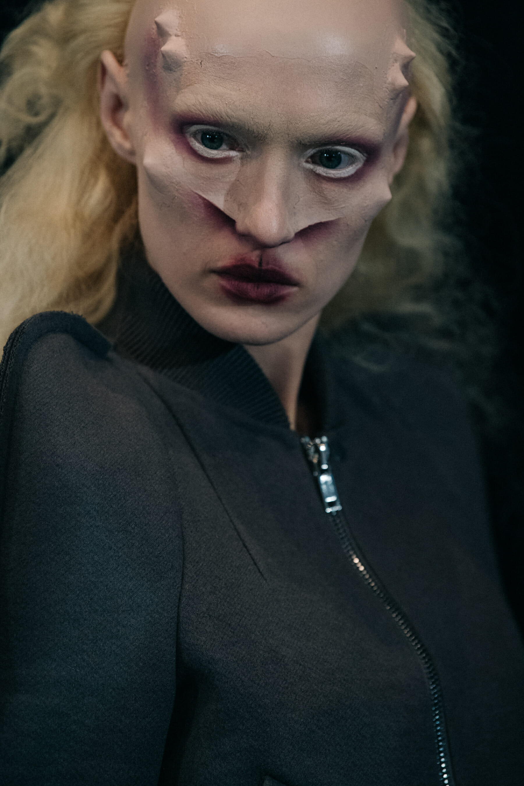 Deila Deidei backstage at Rick Owens