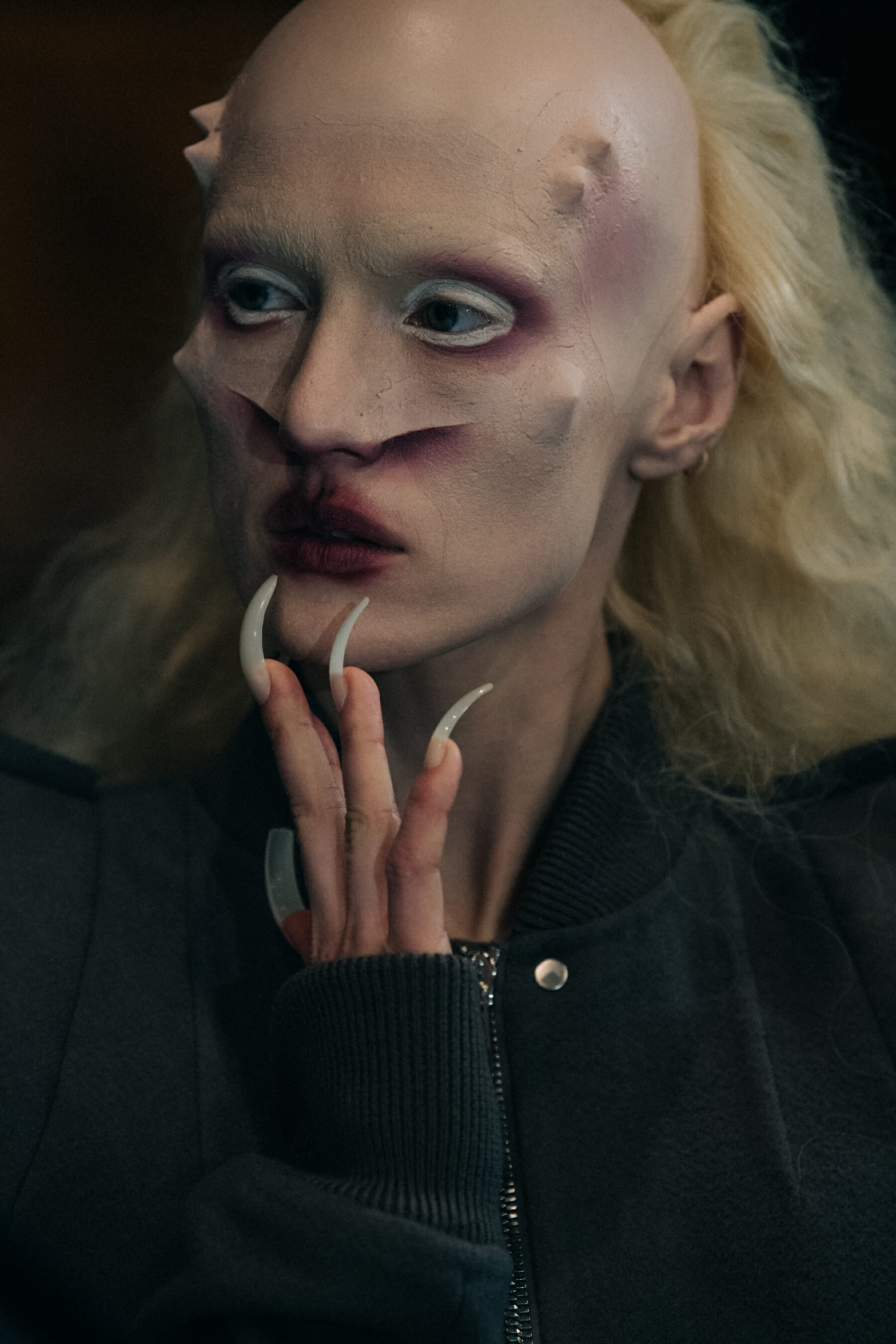 Deila Deidei backstage at Rick Owens
