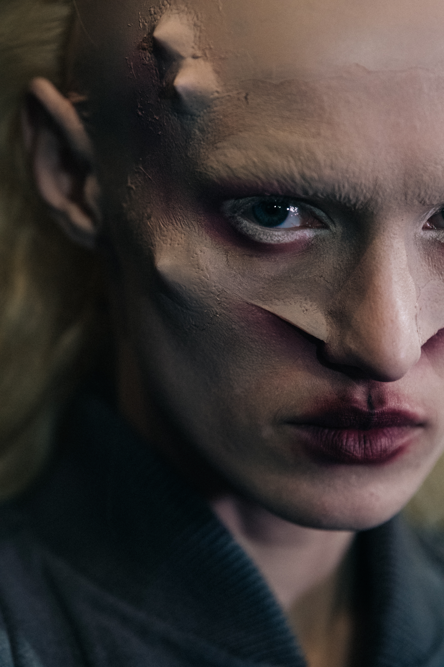Deila Deidei backstage at Rick Owens