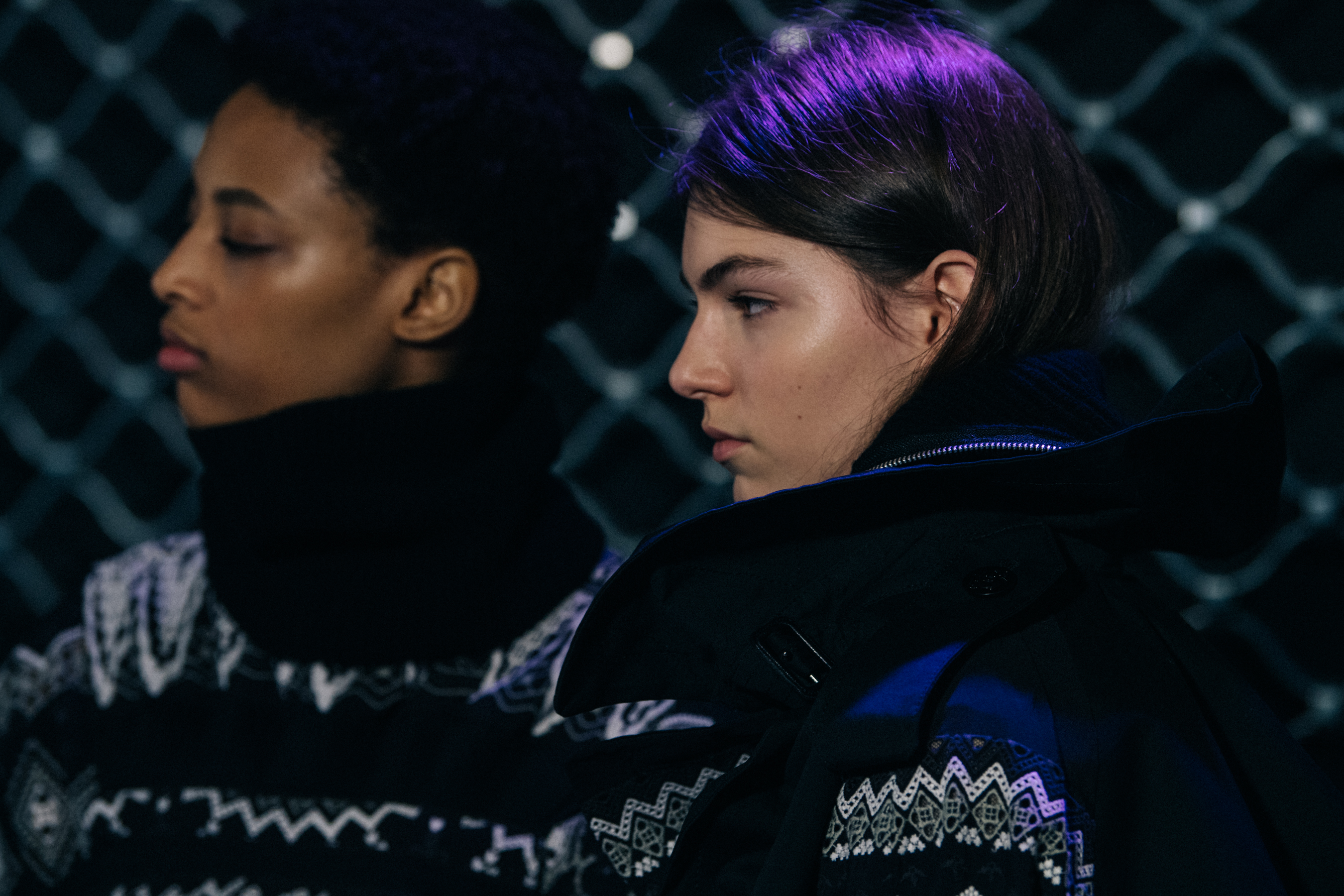 Janaye Furman backstage at Sacai