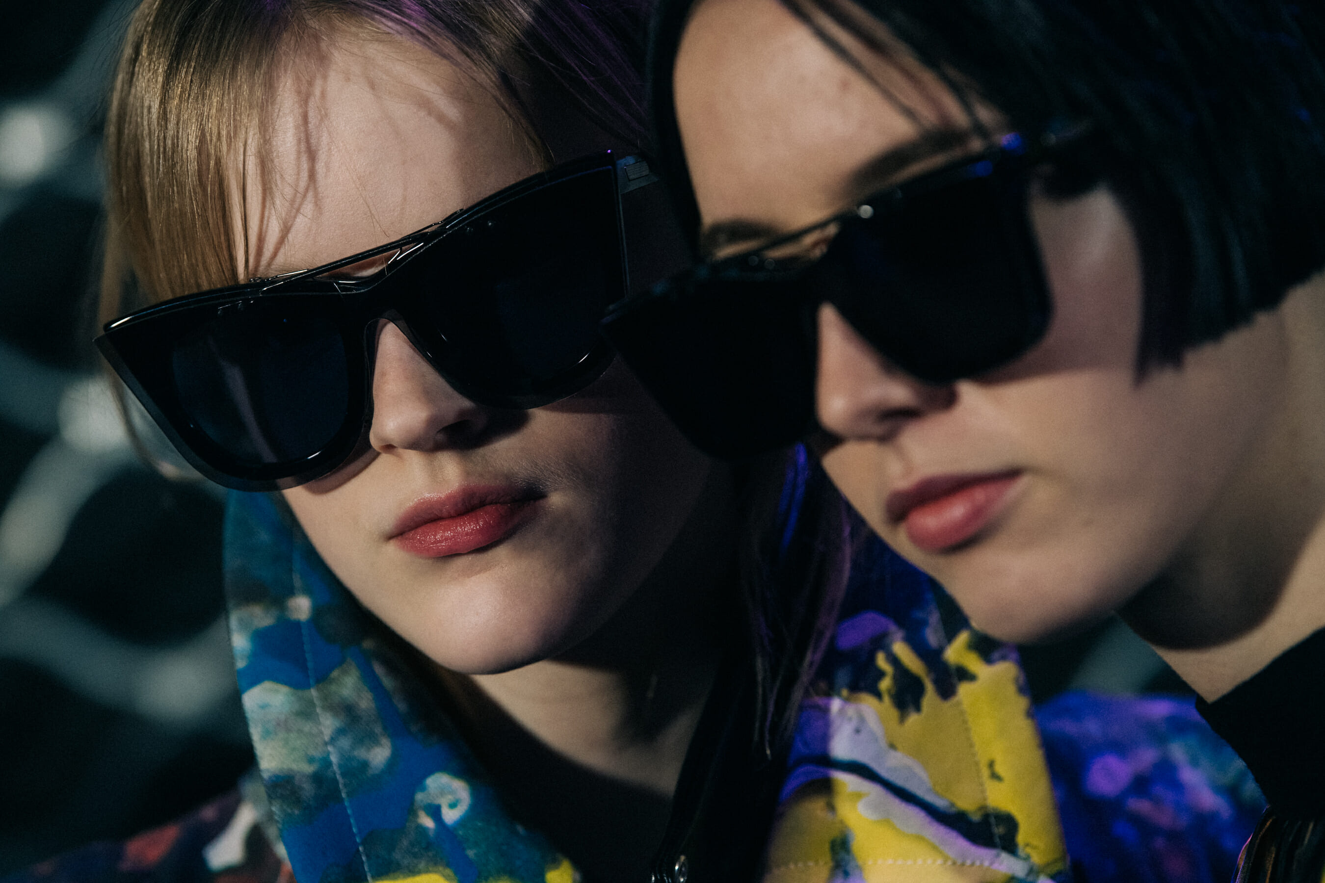 Hannah Motler backstage at Sacai