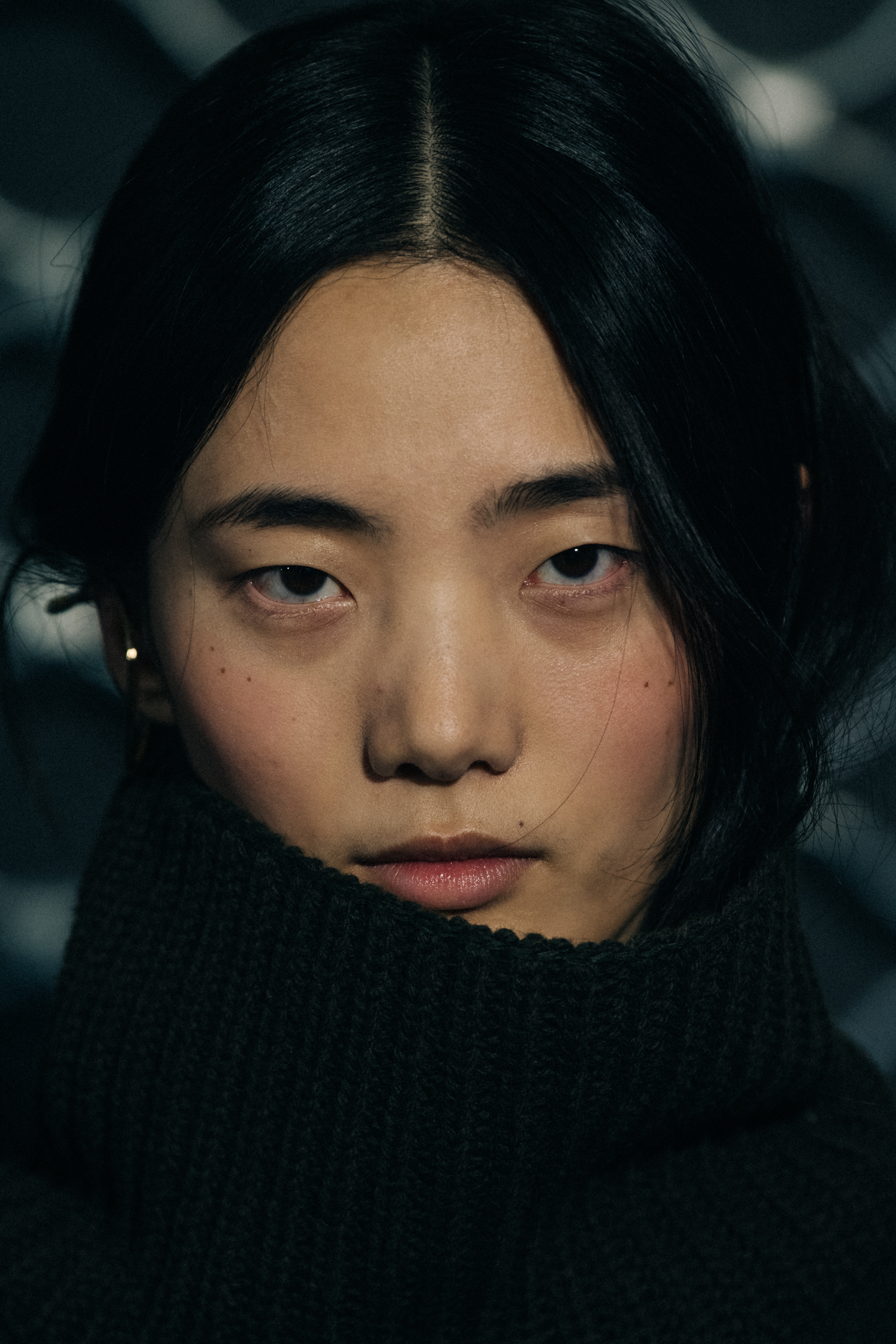 Liu Huan backstage at Sacai