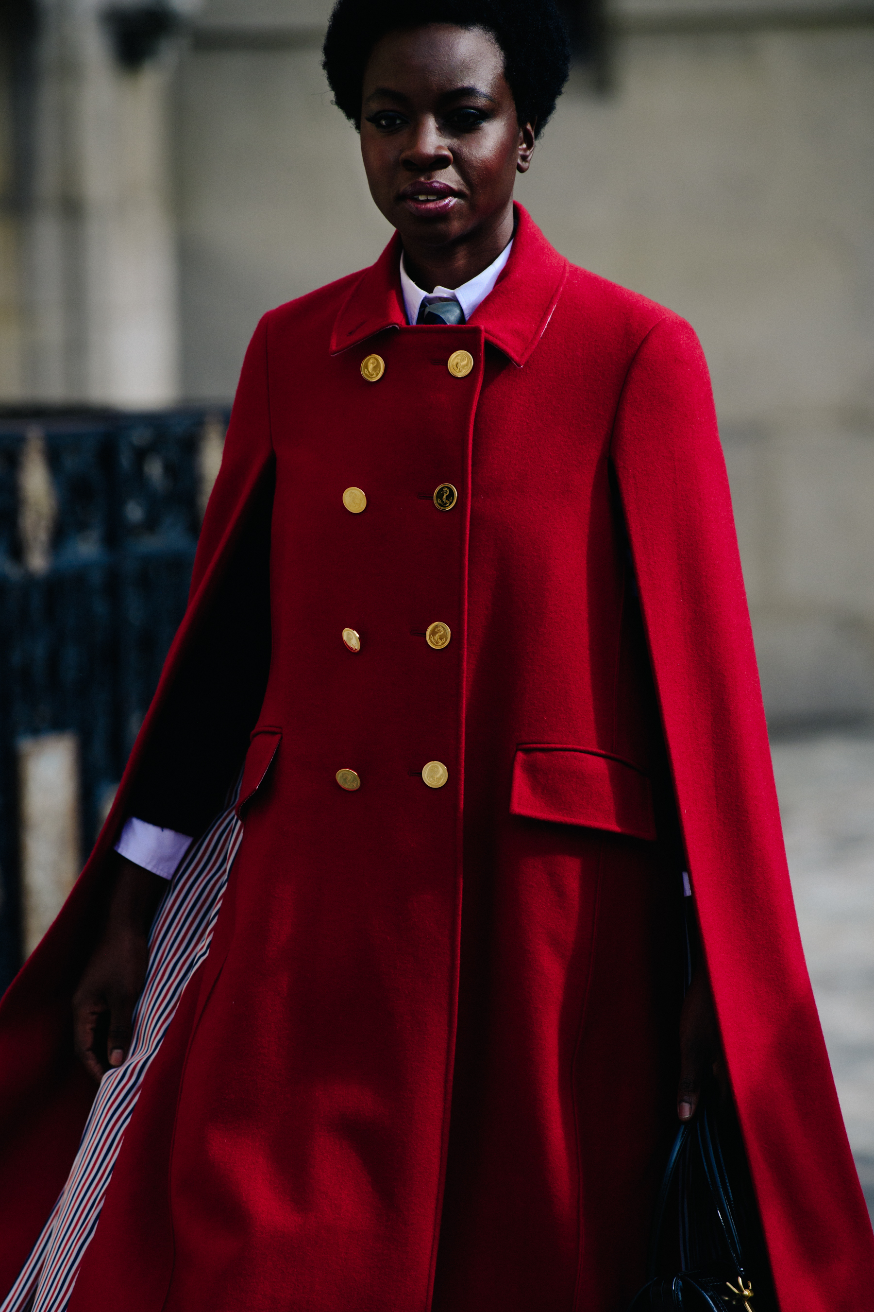 Woman wearing Thom Browne outfit