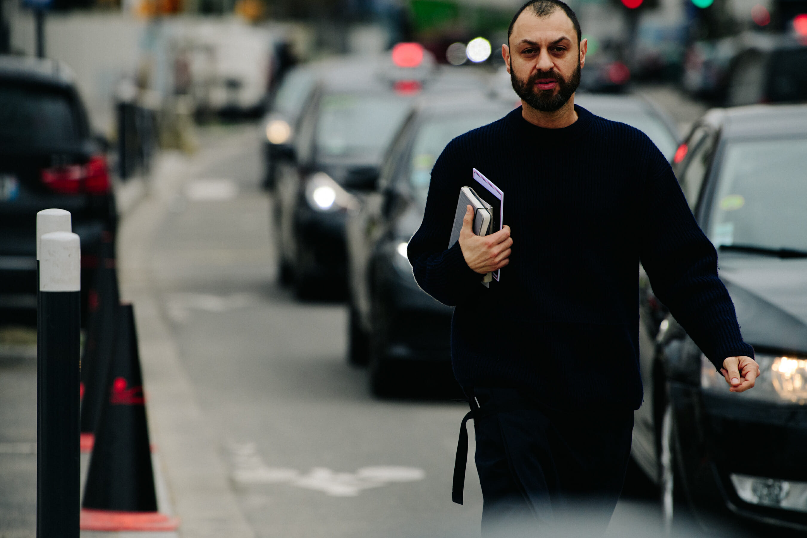 Man wearing black jumper