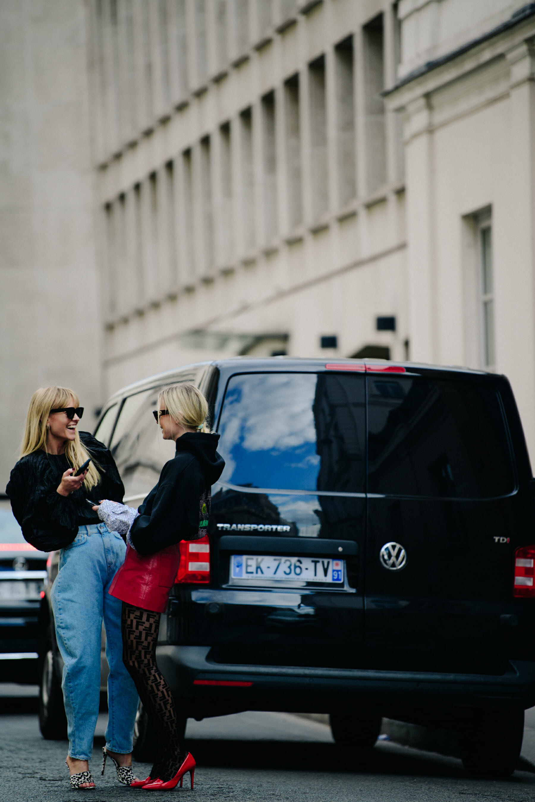 Two Danish women wearing black tops
