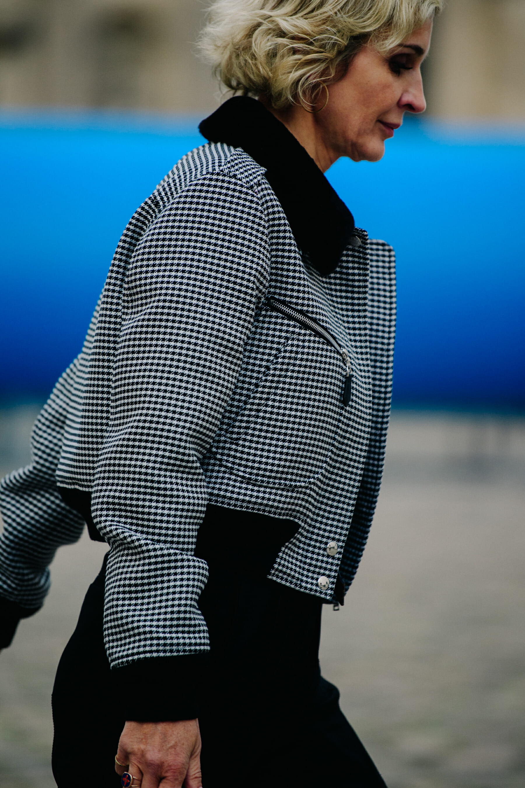 Woman wearing Louis Vuitton outfit