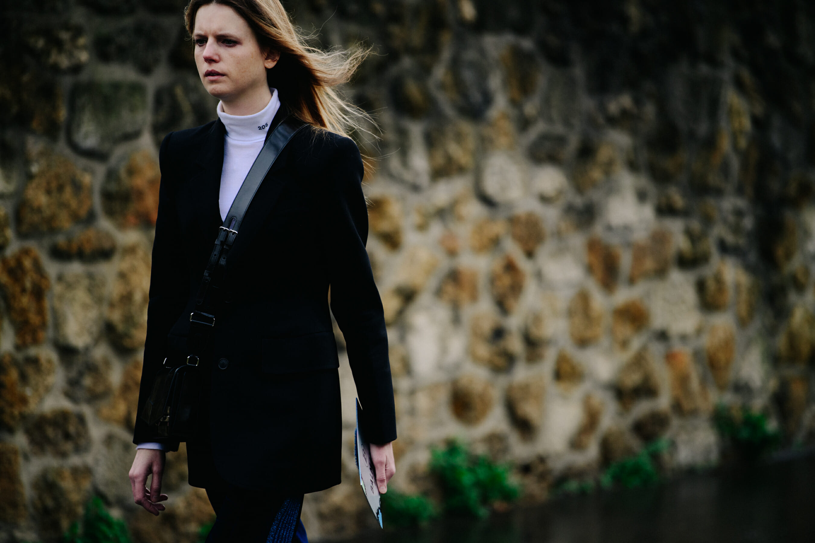 Woman wearing Calvin Klein