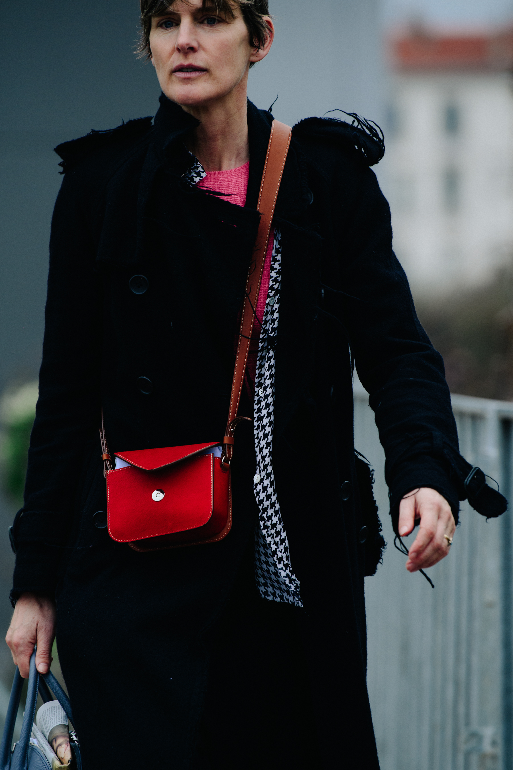 Woman carrying Balenciaga bag