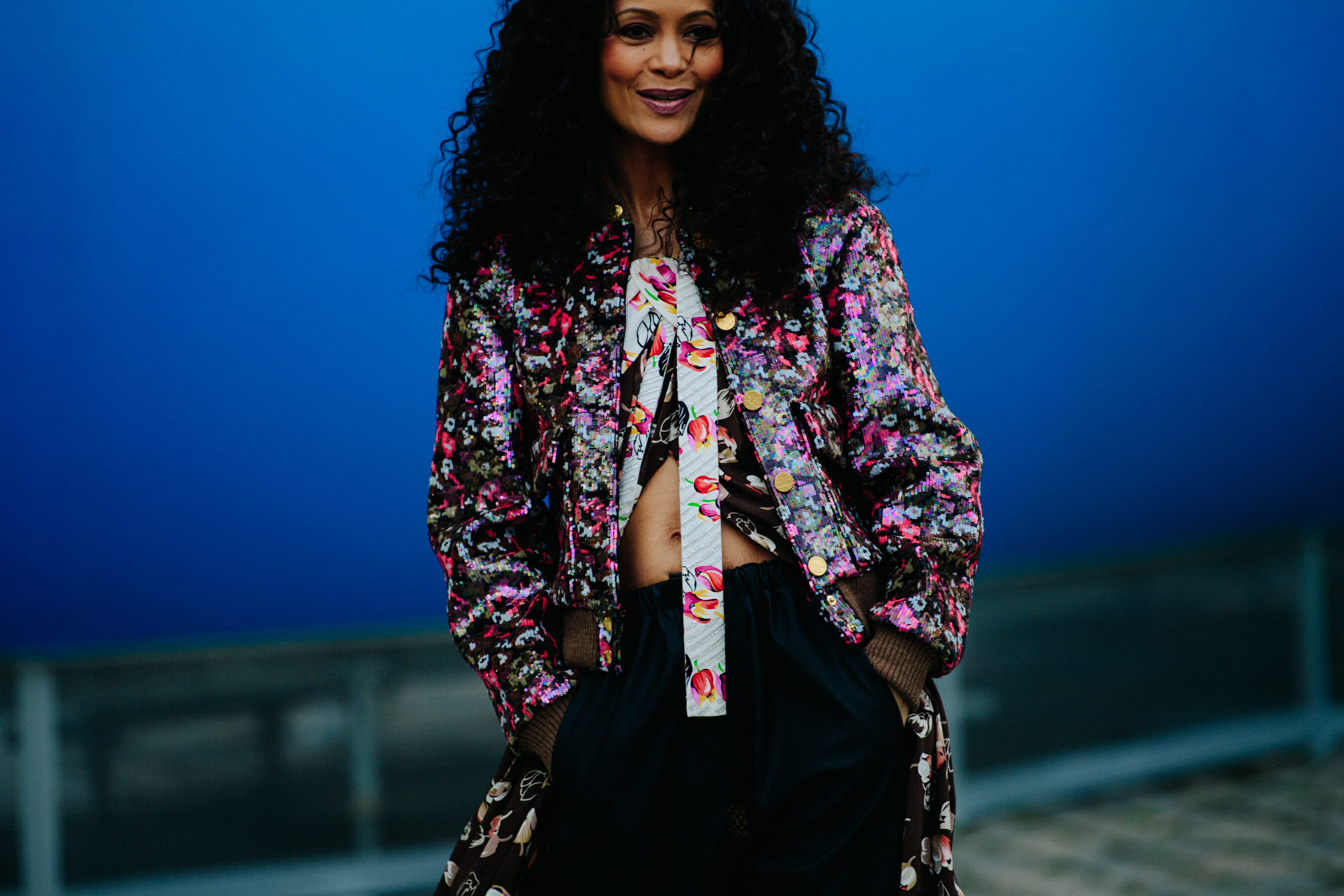 Actress wearing Louis Vuitton