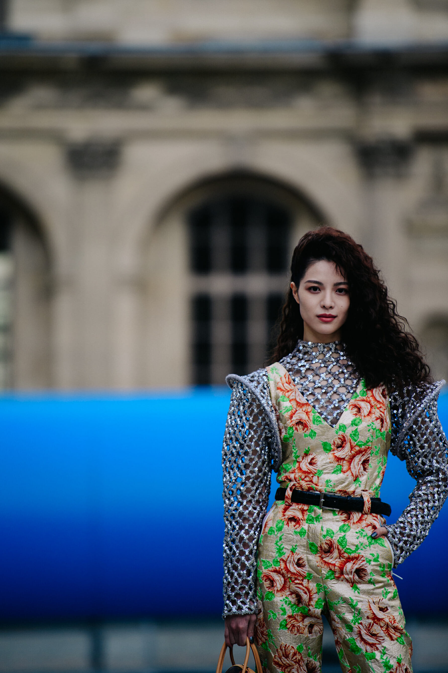 Woman wearing Louis Vuitton outfit