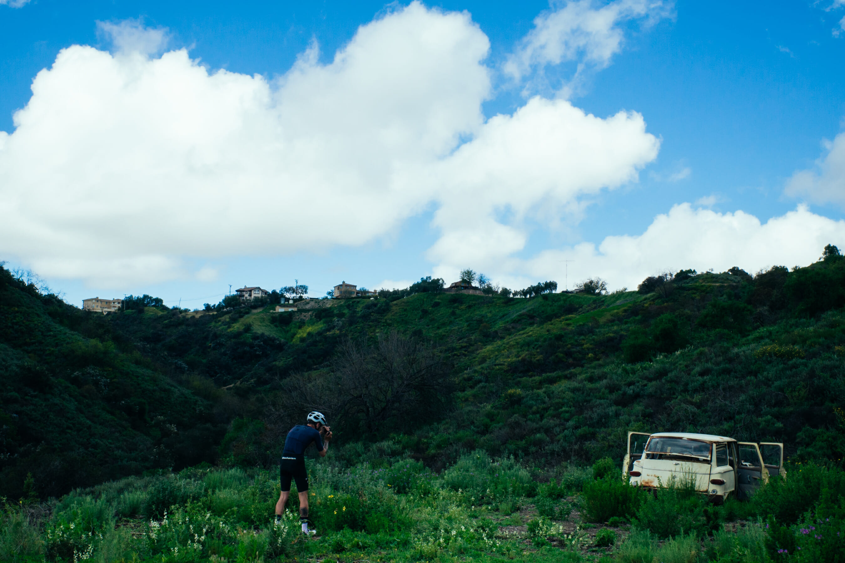 Cyclist in California