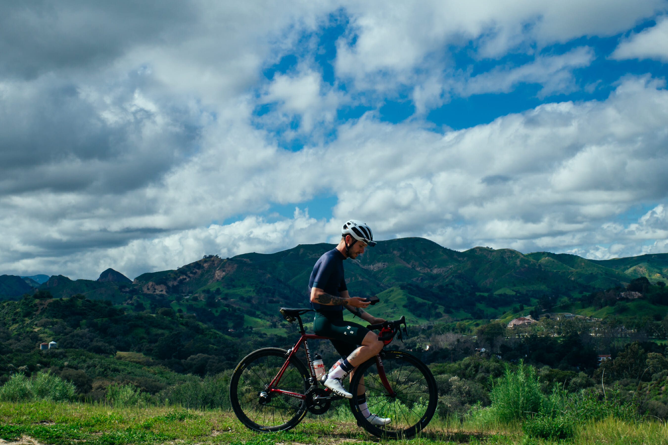 Cyclist in California