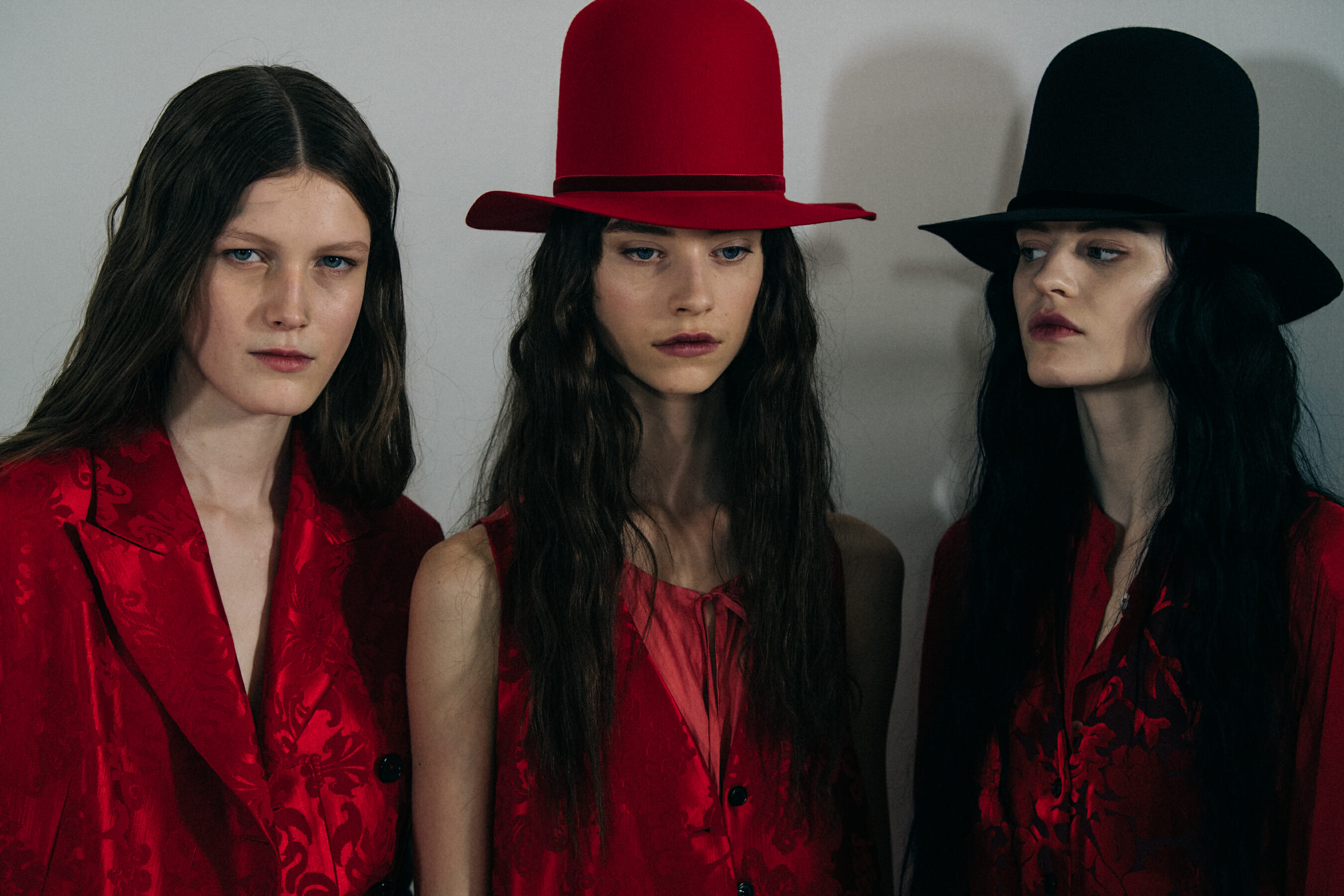 Hannah Elyse Barber Cruz backstage at Ann Demeulemeester