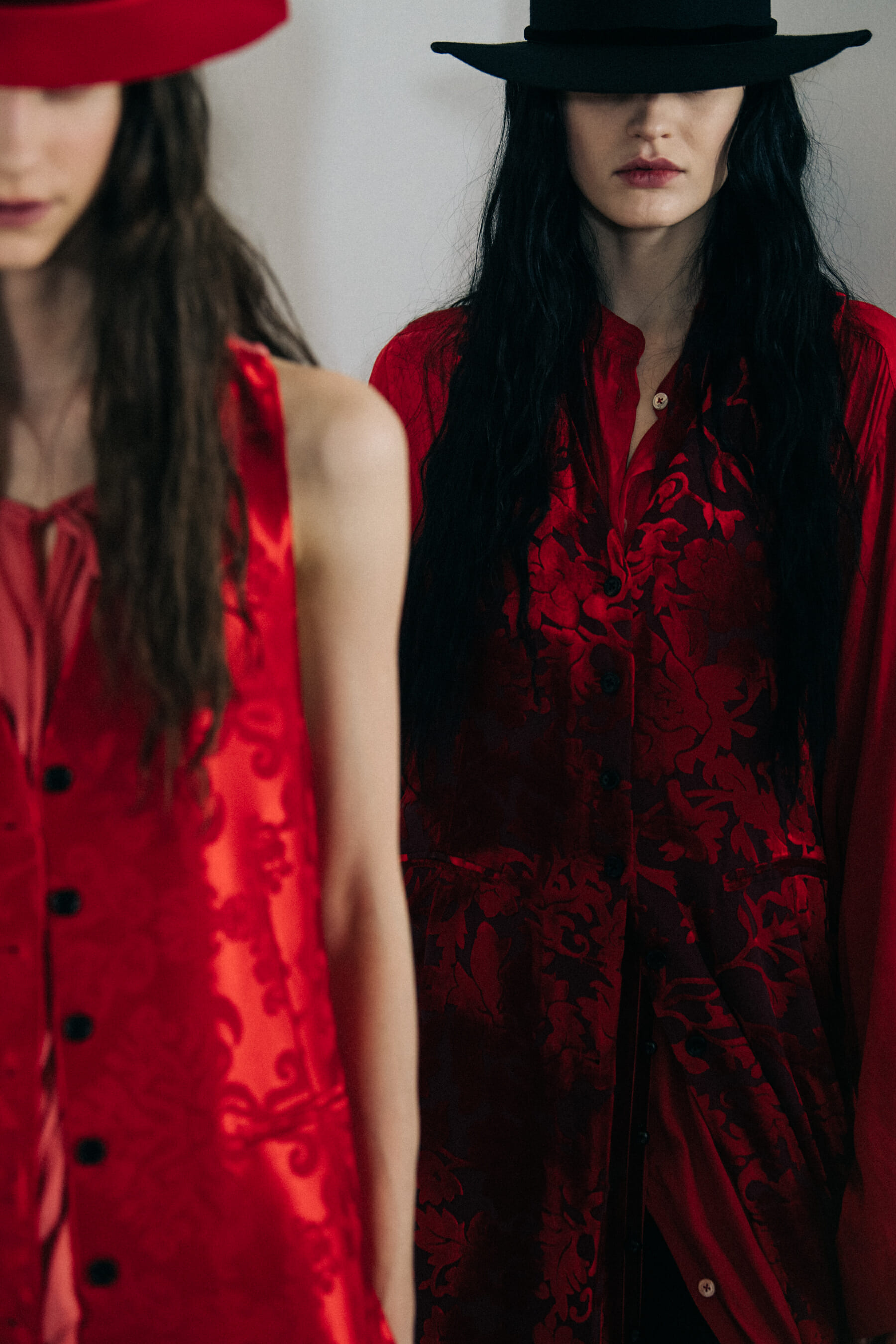 Hannah Elyse Barber Cruz backstage at Ann Demeulemeester
