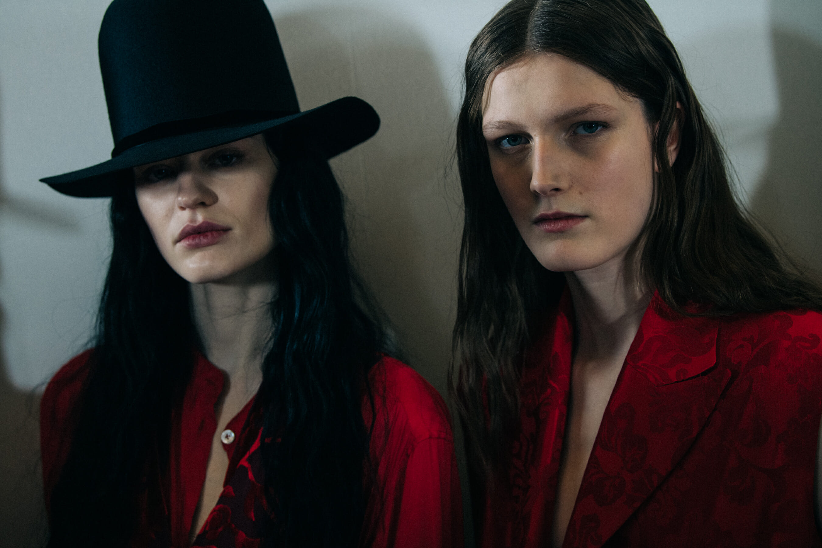 Hannah Elyse Barber Cruz backstage at Ann Demeulemeester