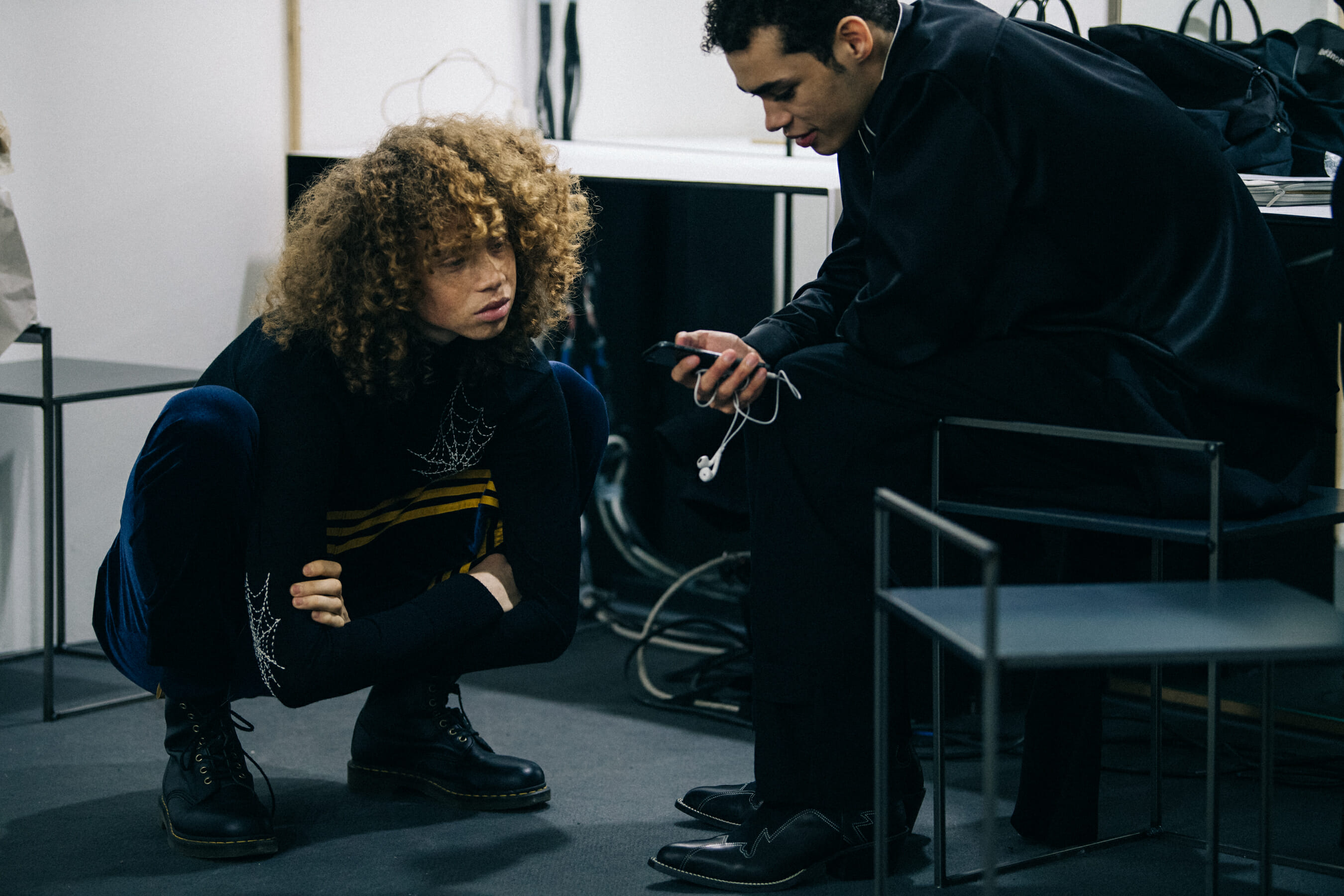 George Hard backstage at BED jw FORD