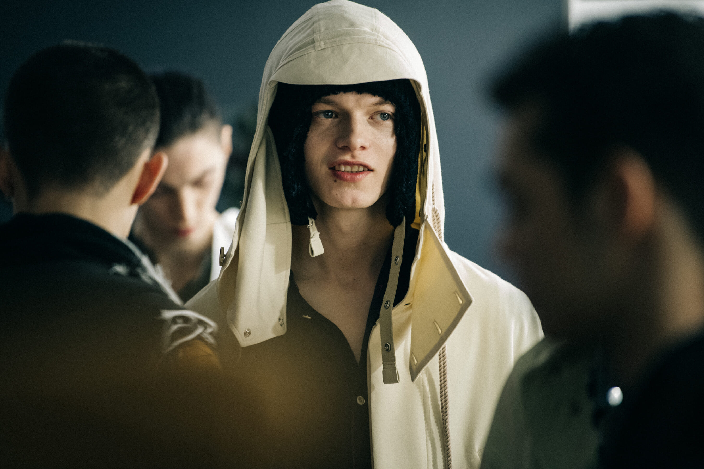 Model wearing pale outfit at BED jw FORD