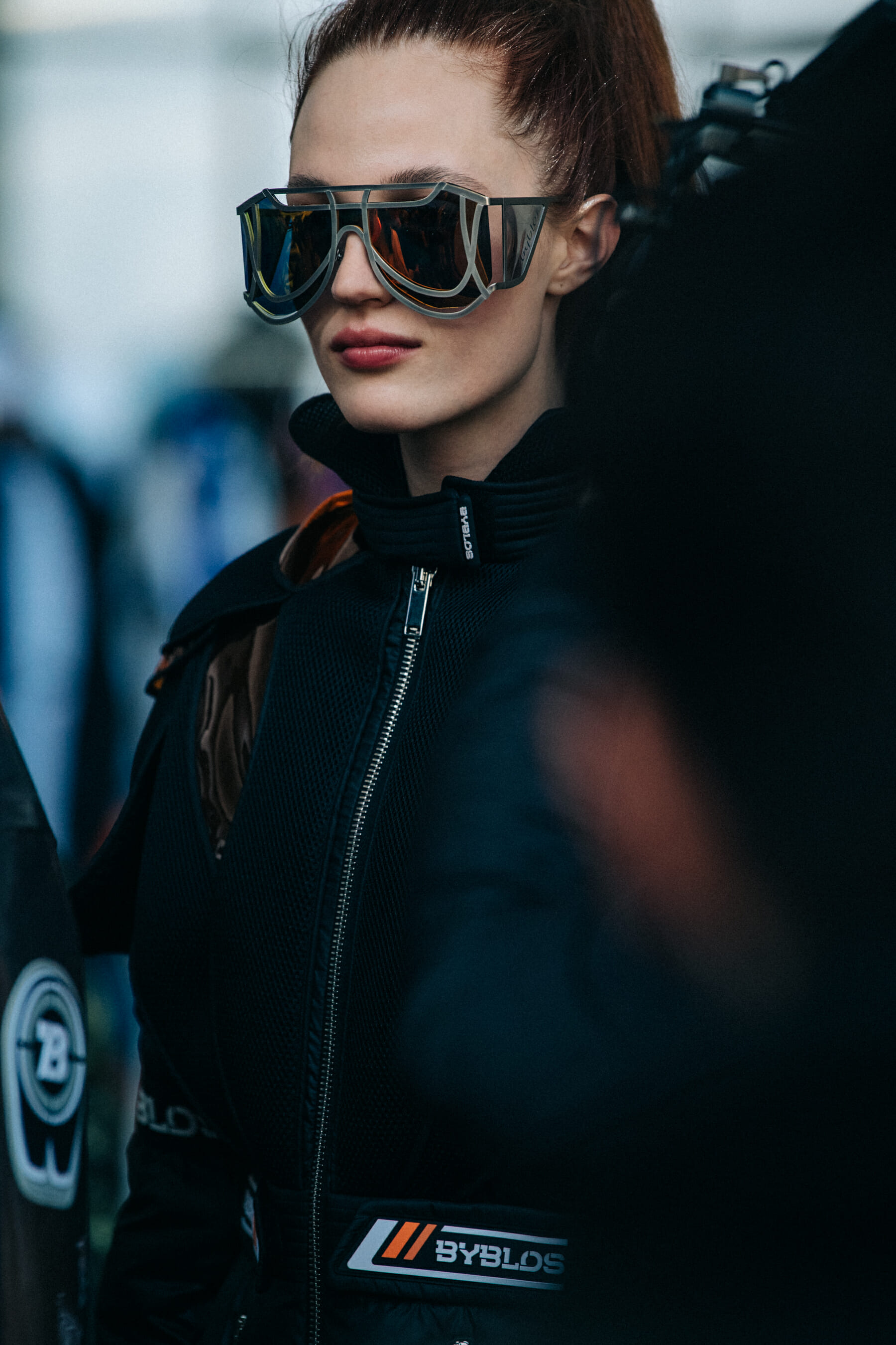 Julia Banas backstage at Byblos