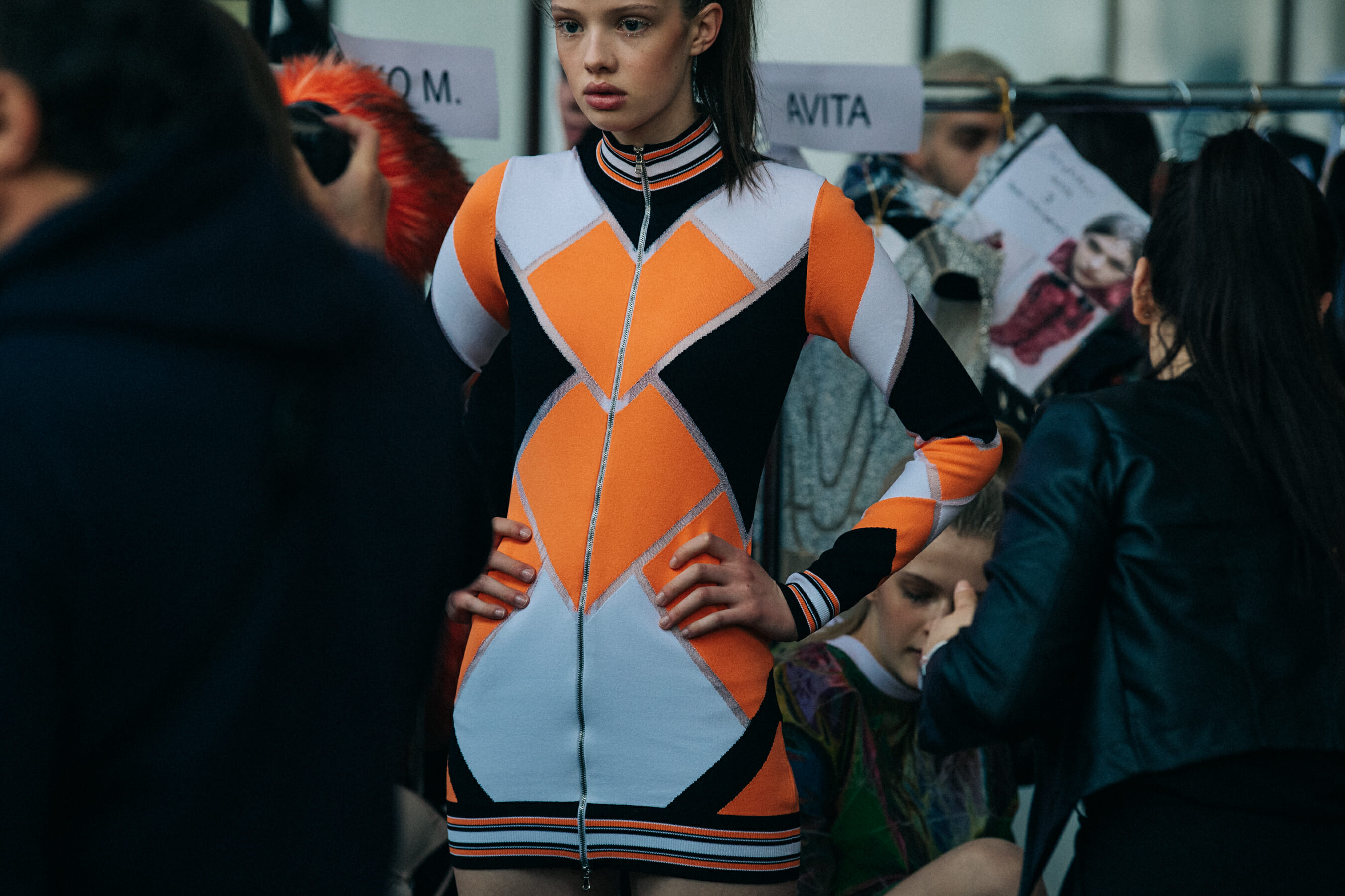 Niko Malticevic backstage at Byblos
