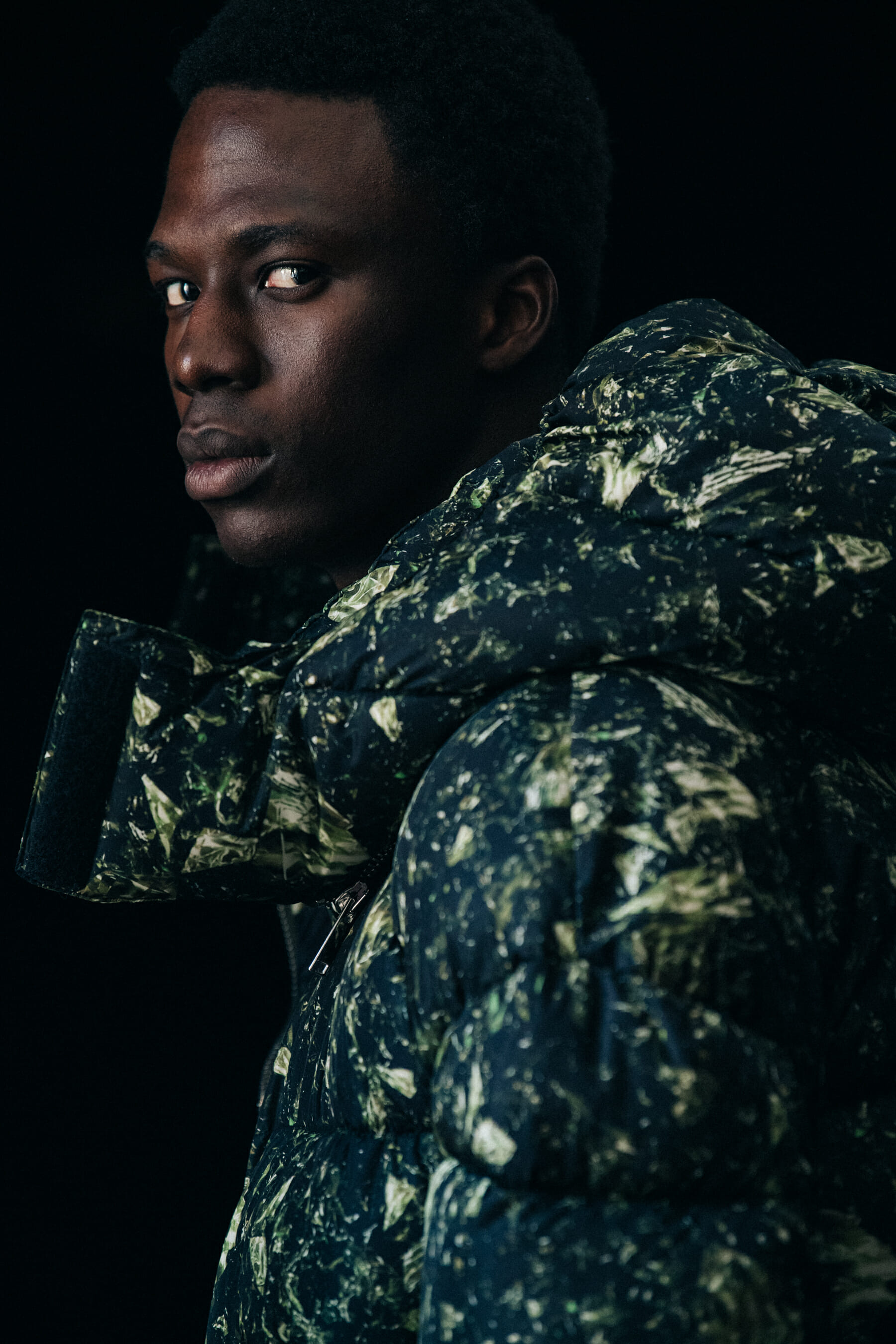 Cherif Douamba backstage at Byblos